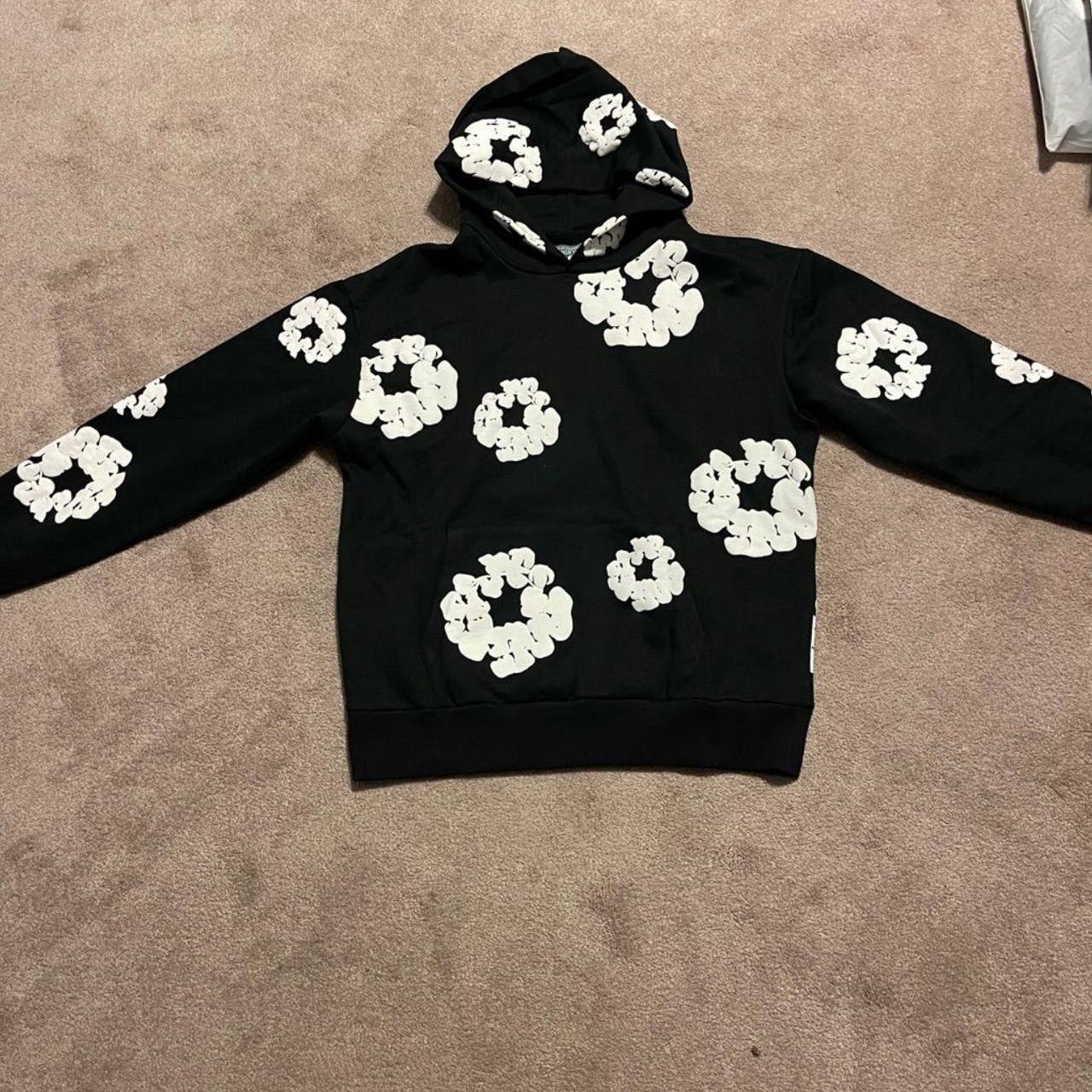 Denim tears hoodie black large pullover - Depop