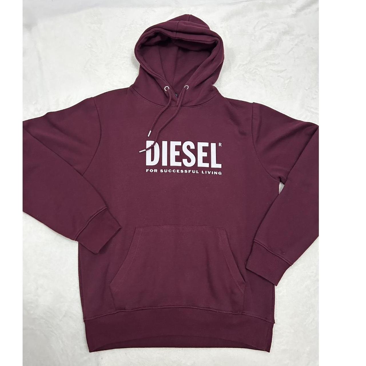 Diesel hoodie burgundy colour worn slightly in