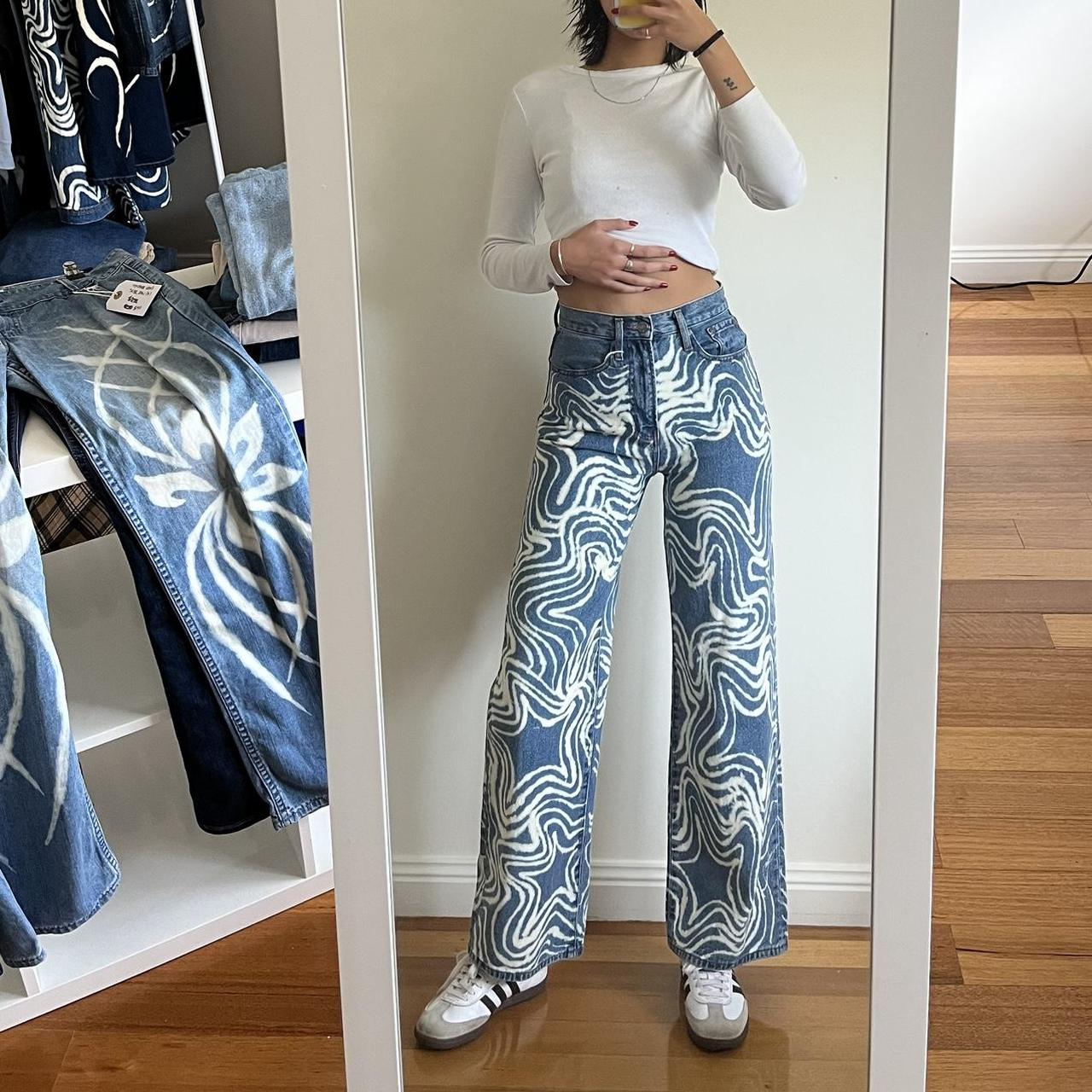 Bleach store pattern jeans