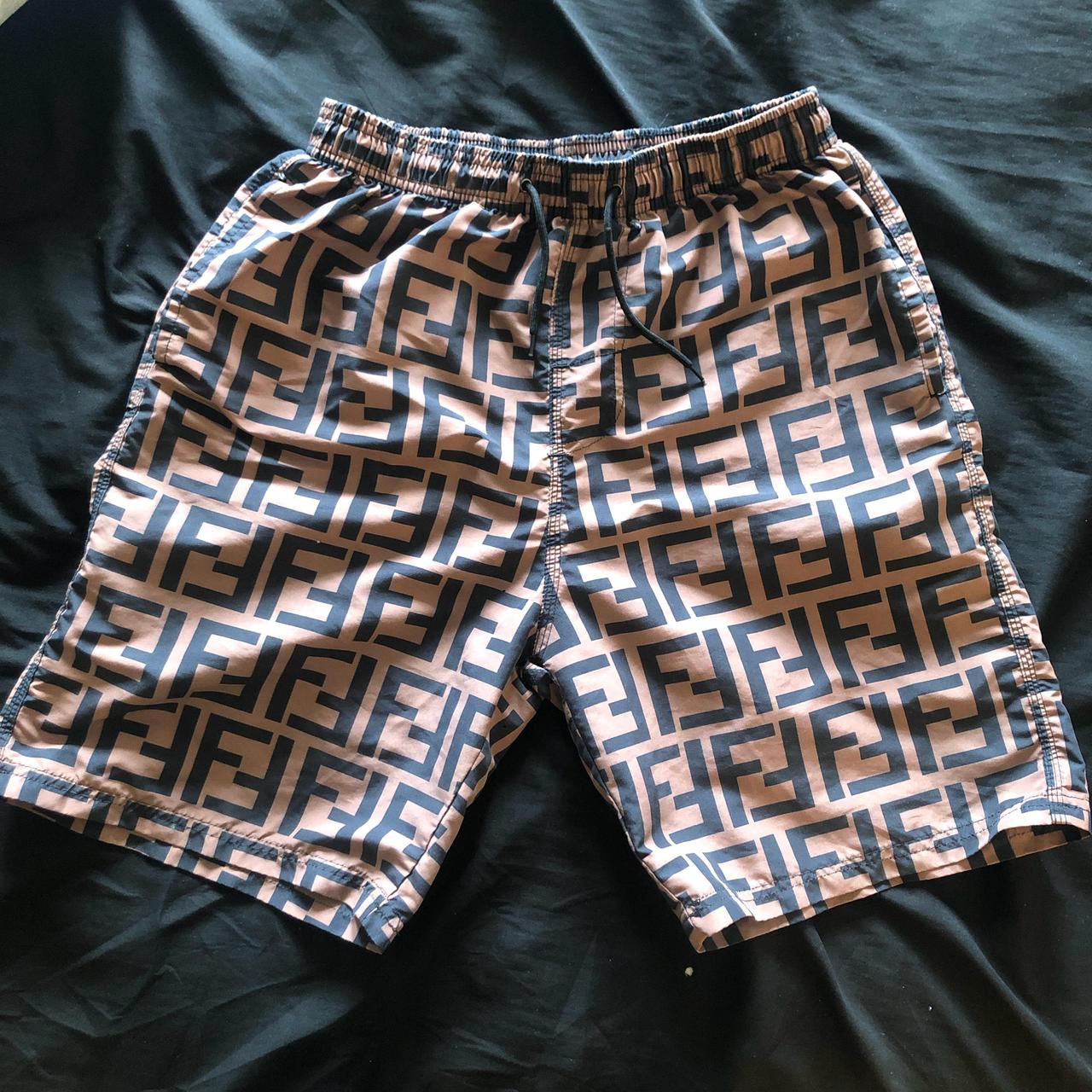 Fendi men’s swim trunks old season size medium fits... - Depop