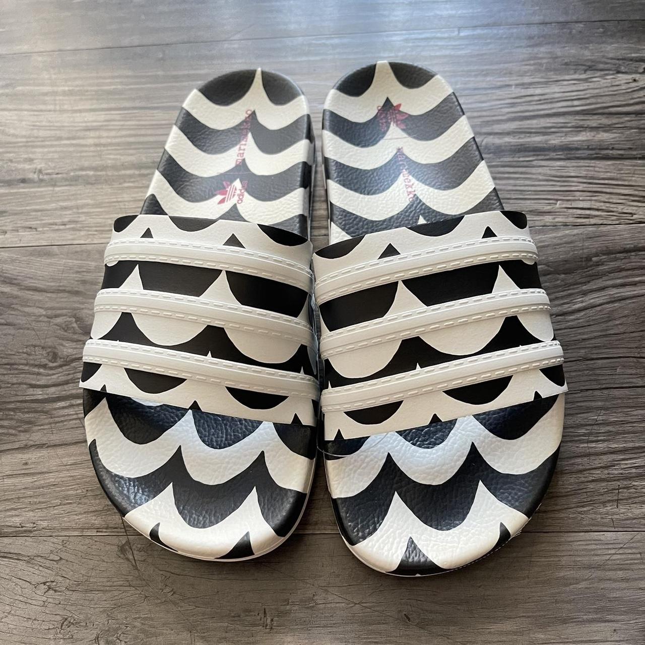 Adidas Women's Marimekko Adilette Slides Wave Print | Depop