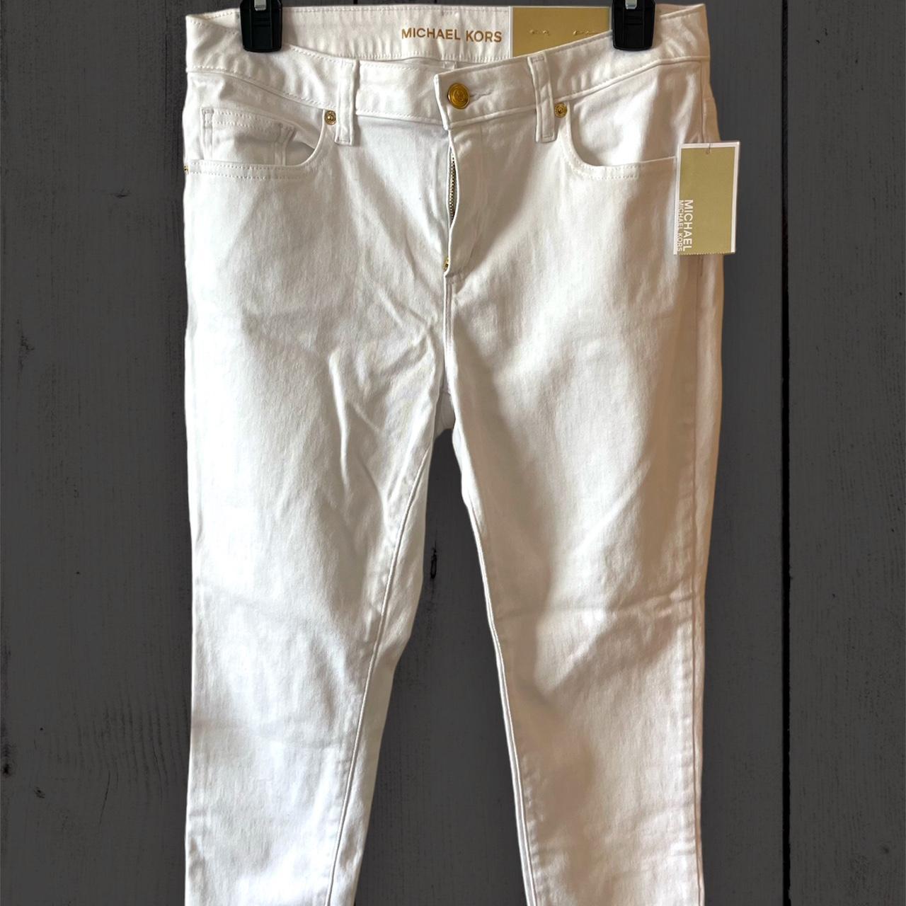 Michael kors white jeans online