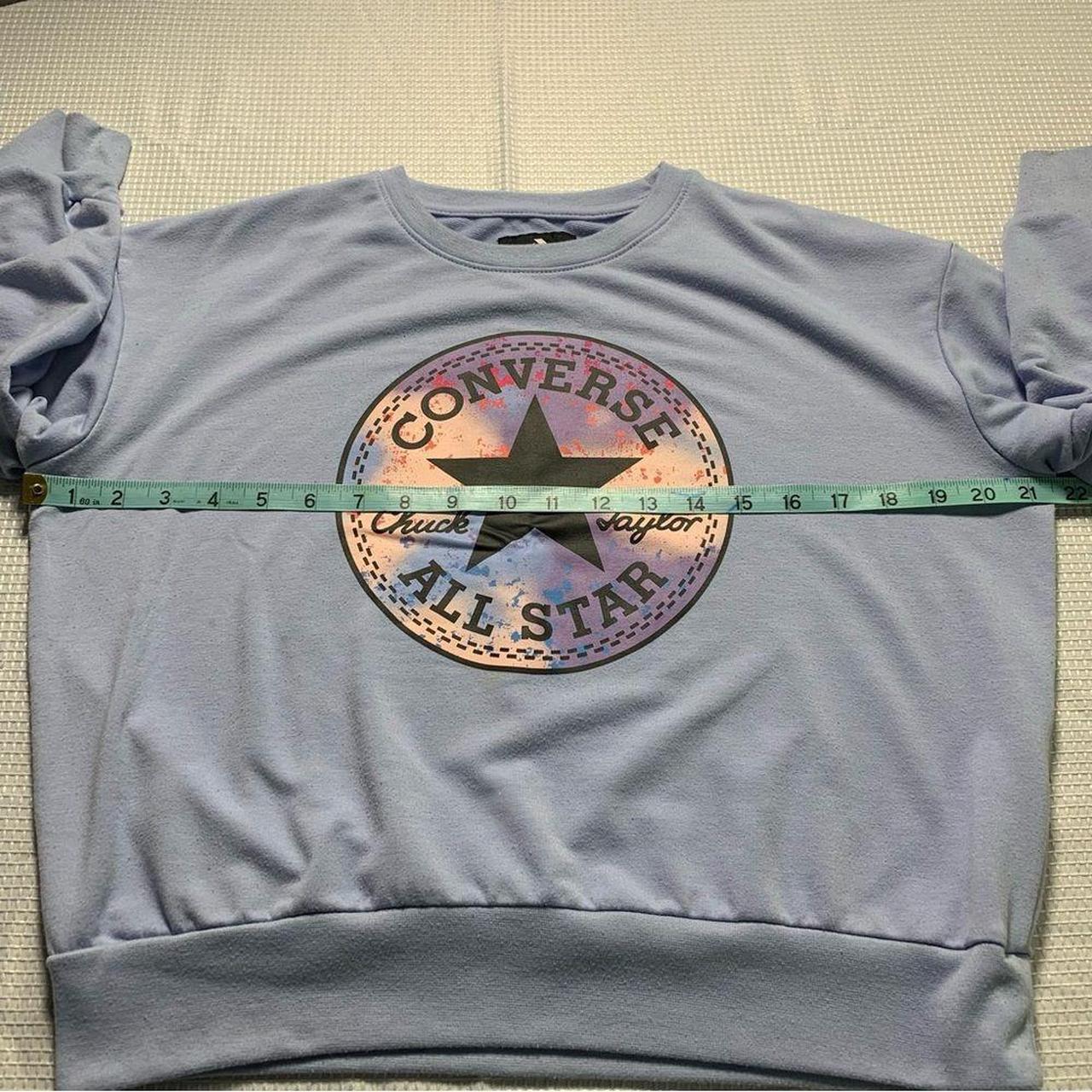 CONVERSE Girls Logo Graphic Pullover Pre owned. Depop