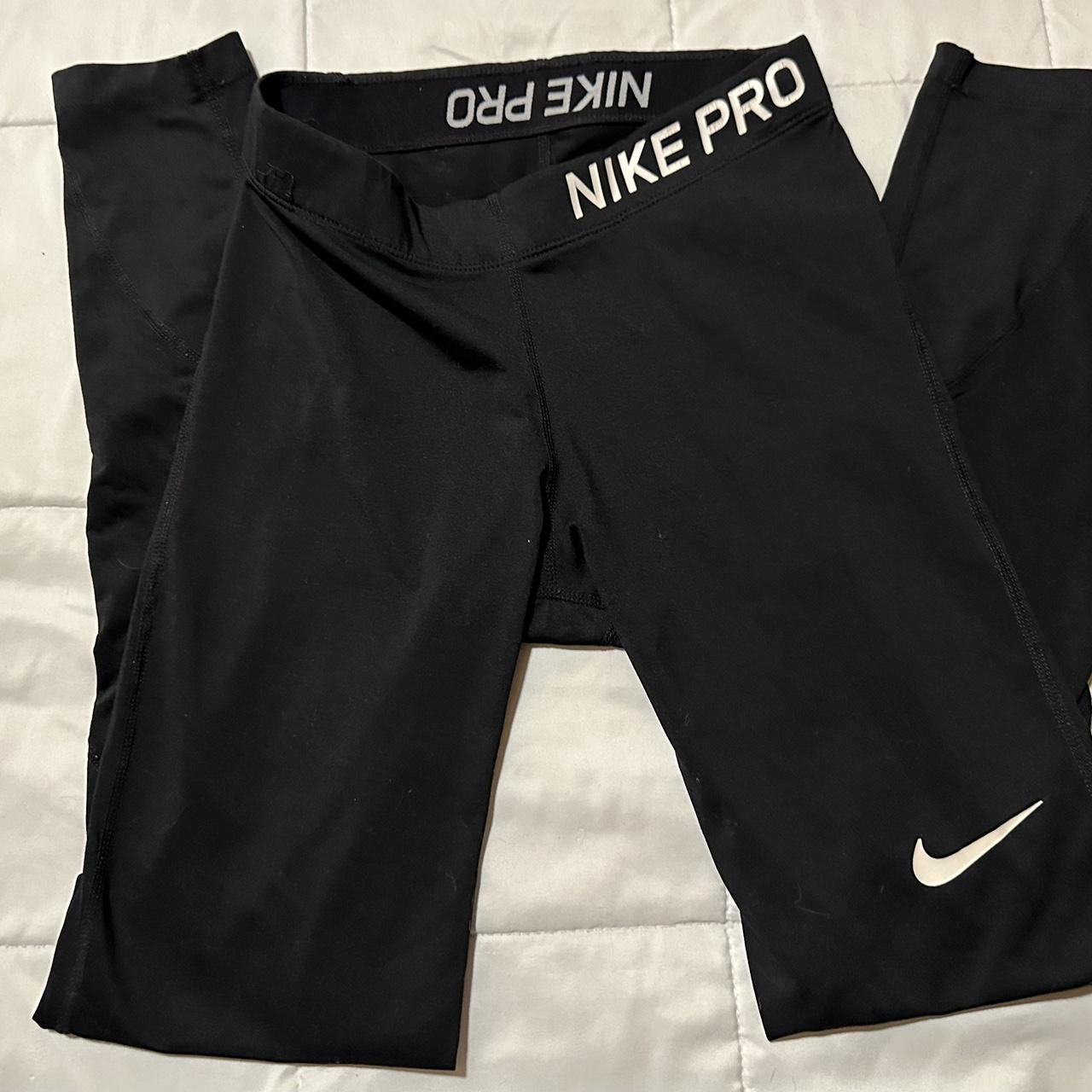 gray nike pro leggings