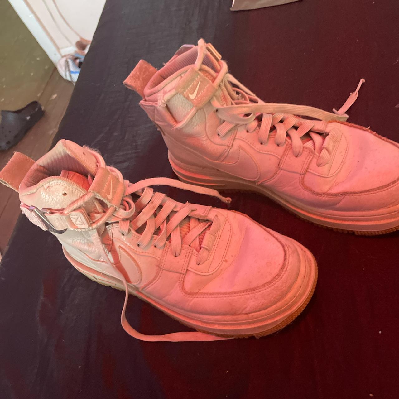 nike air force 1 high pink suede