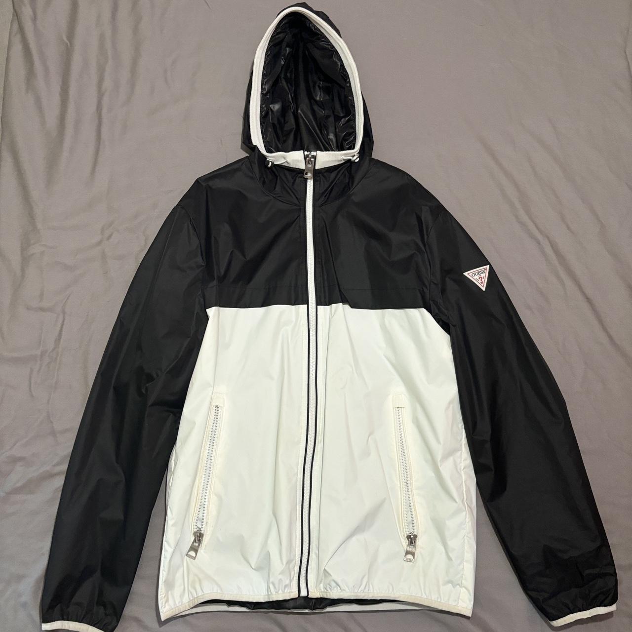 Guess black and white windbreaker online