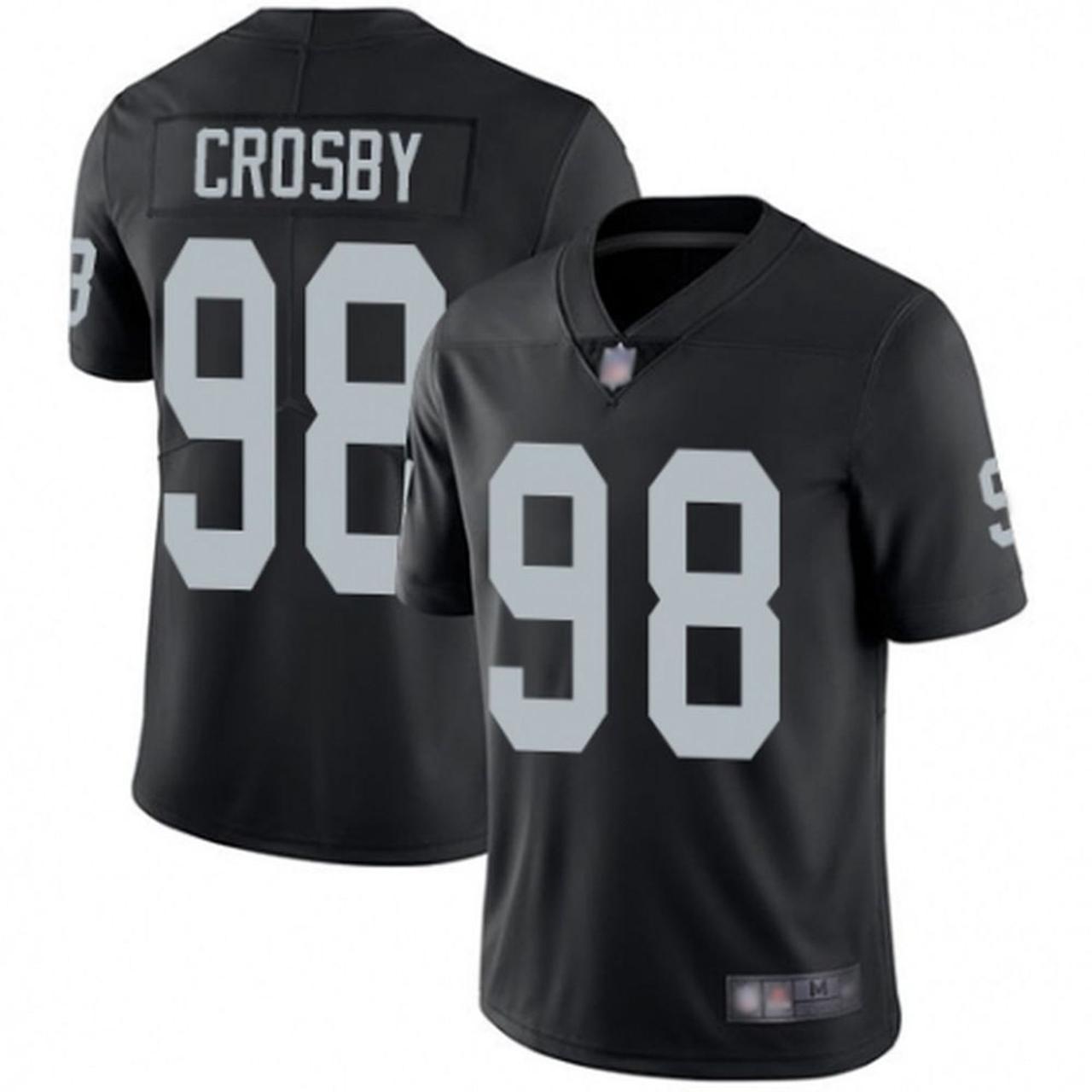 Las Vegas Raiders Maxx Crosby Black Jersey - Depop