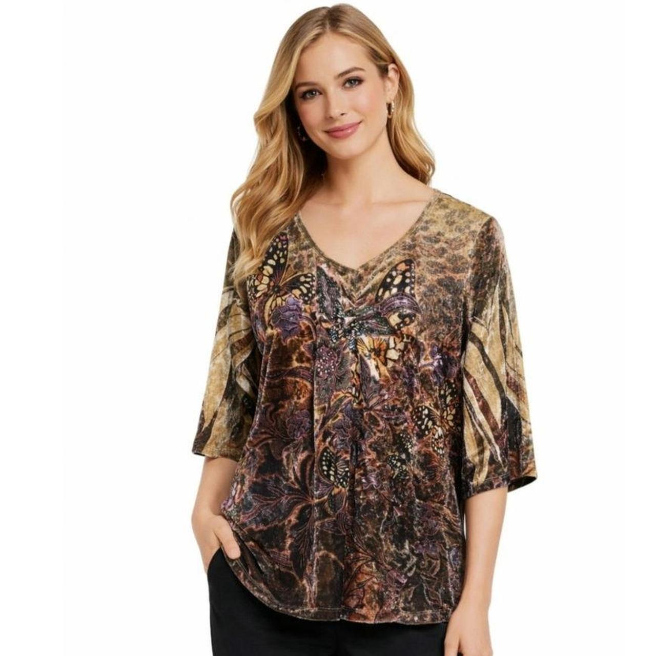 Essentials Women's Blouse - Brown – Essentials Ve… - image 1