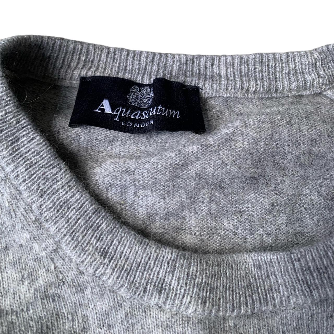 Aquascutum Jumper Mens Large Alpaca Wool Blend Grey. Depop