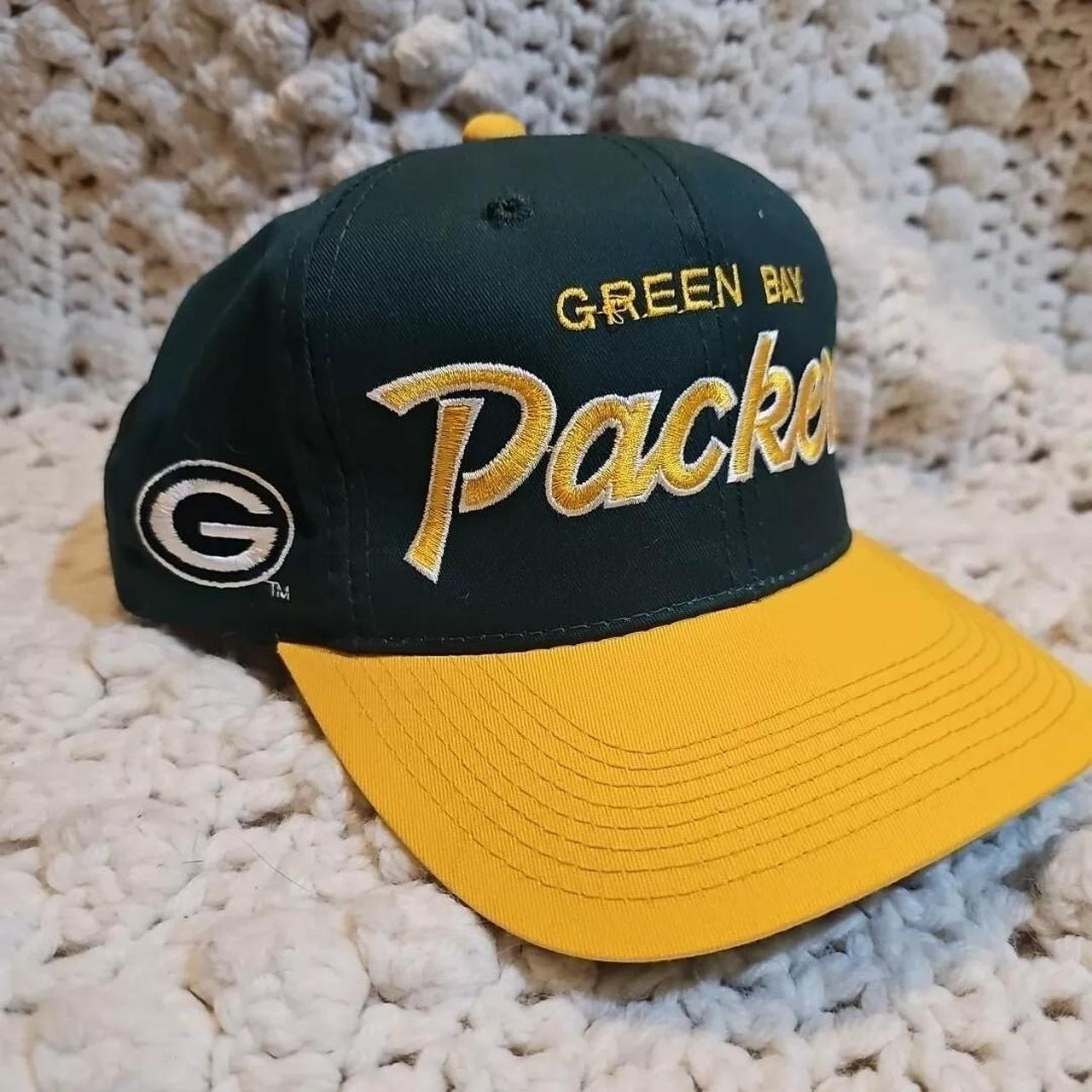 Vintage Green Bay orders Packers Sports Specialties Script Snapback Wool Hat