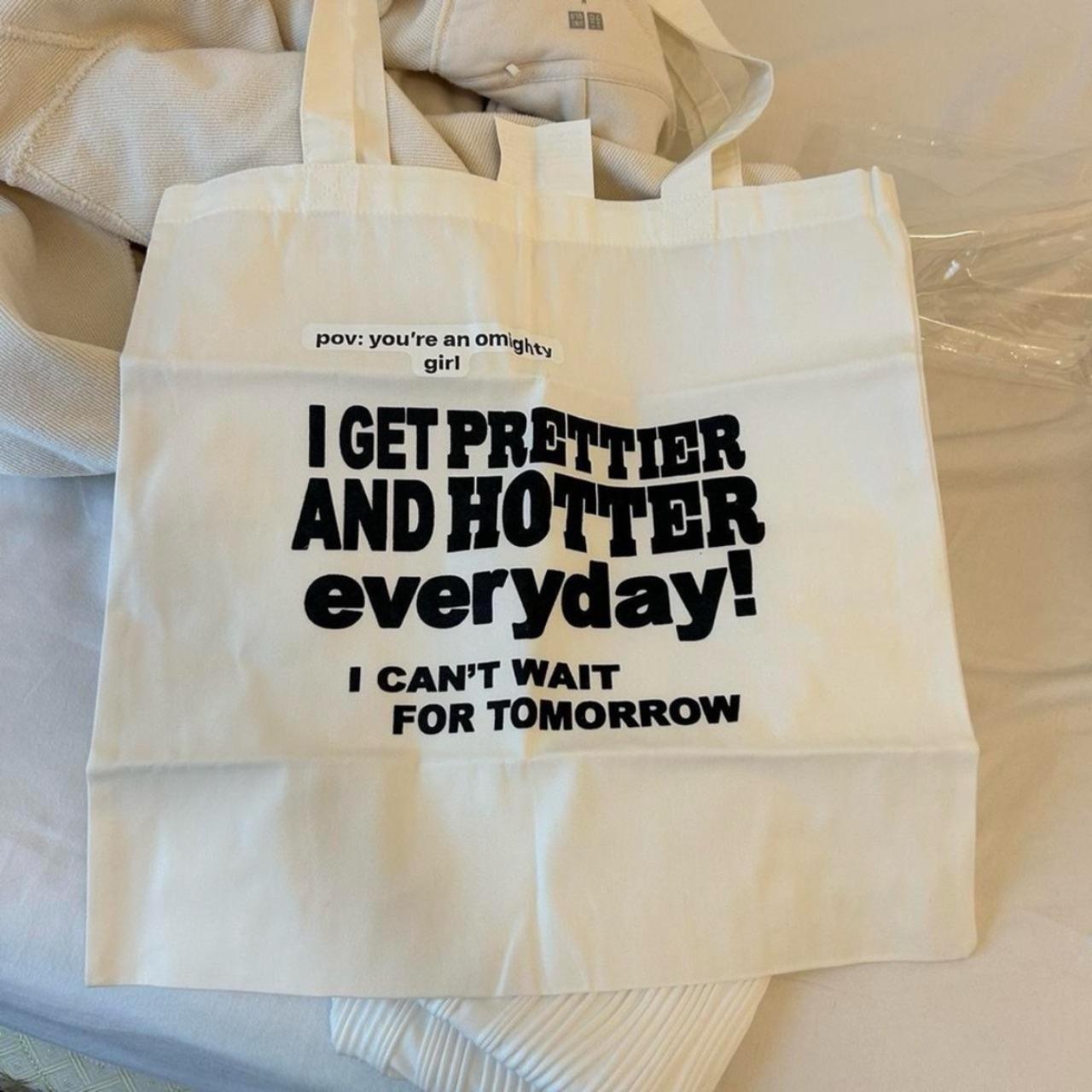 mini omighty exclusive tote bag i get prettier. Depop