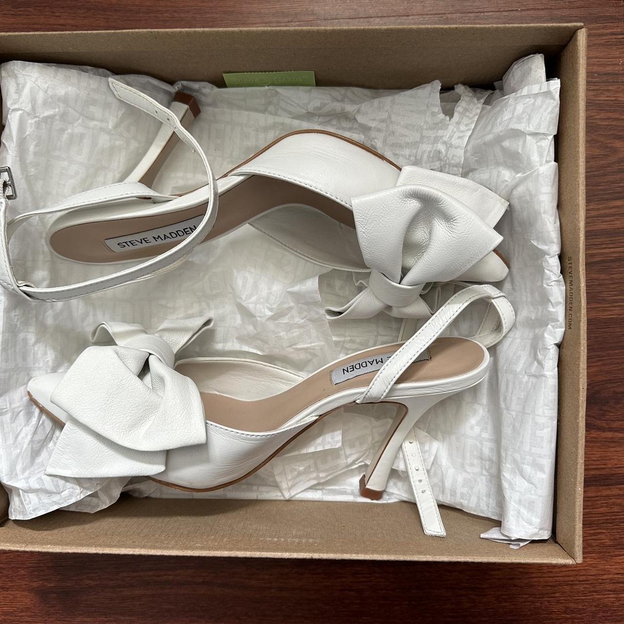 Steve Madden Lovella White Leather -Sexy stiletto | Depop