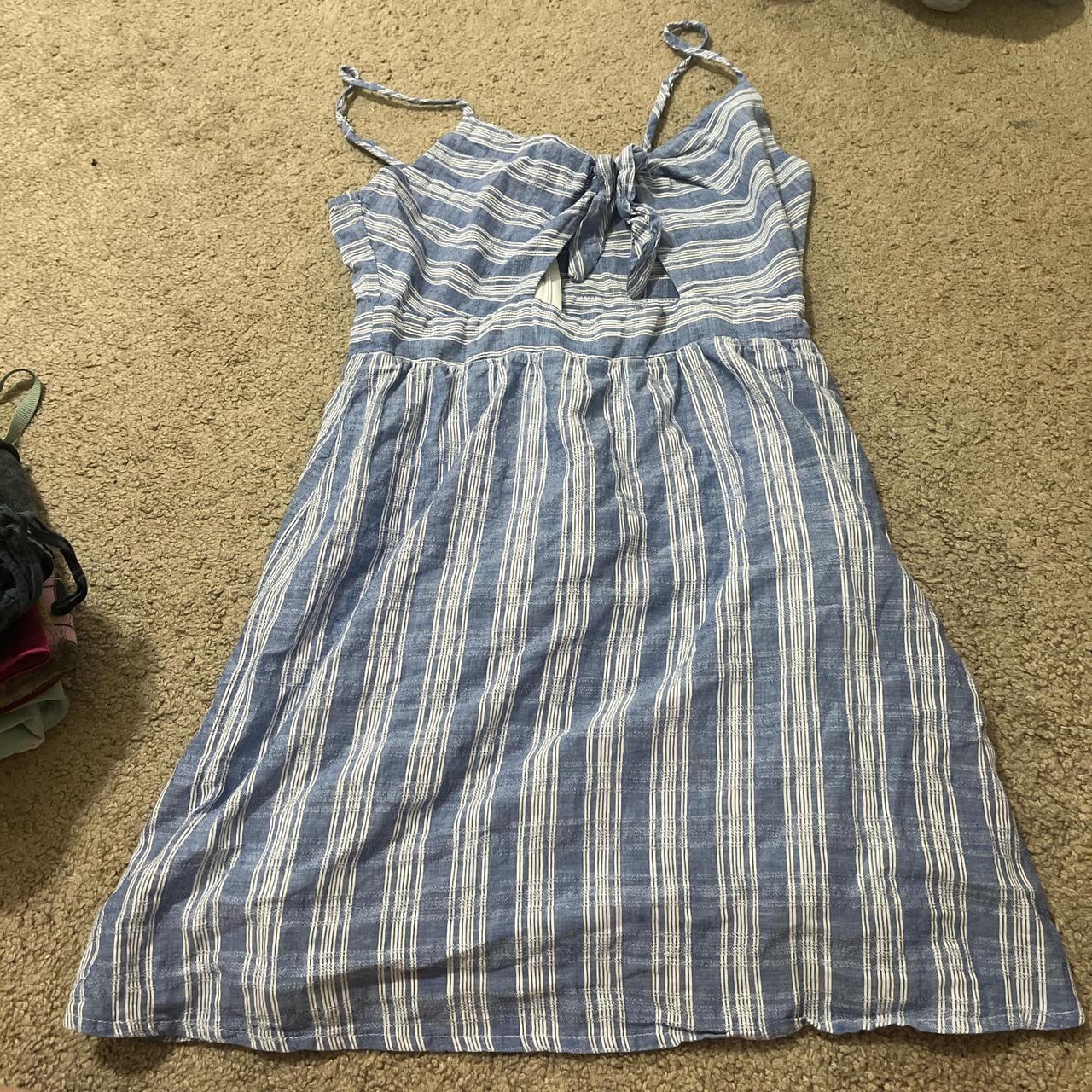 Blue and white striped dress high quality forever 21