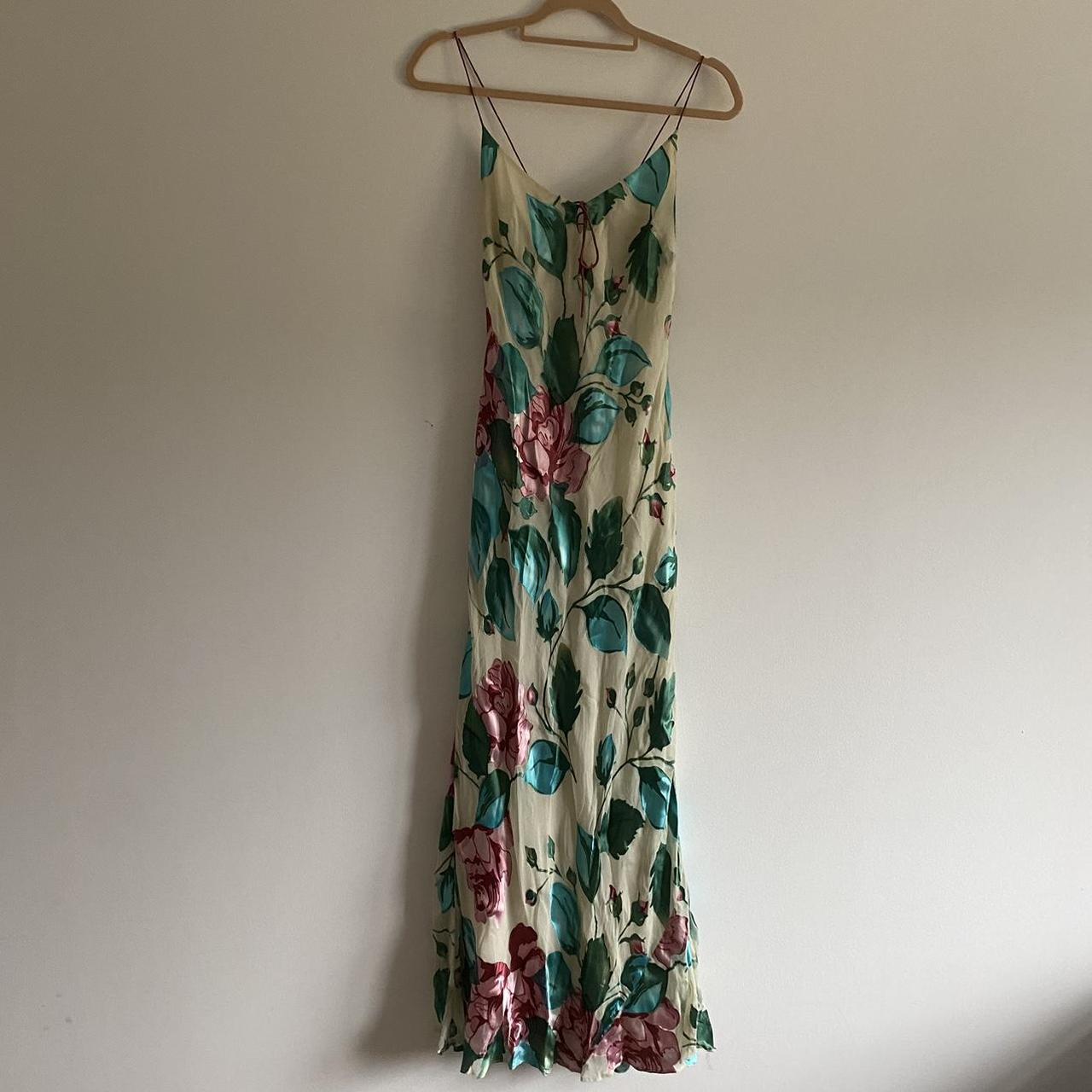 Women's Pink and Blue Dress | Depop