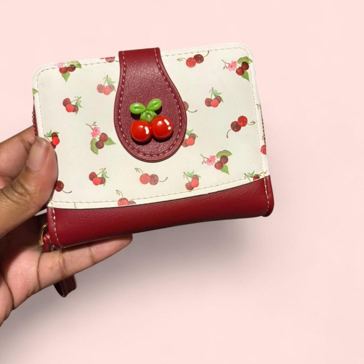 Women's Wallets - Red/Multi – Cherry print wallet… - image 1