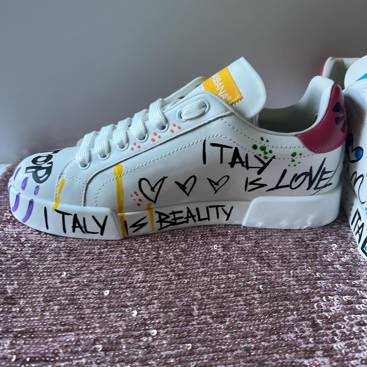 桜色のDOLCE & GABBANA Purple Dolce & Gabbana Sneakers for Women | Lyst