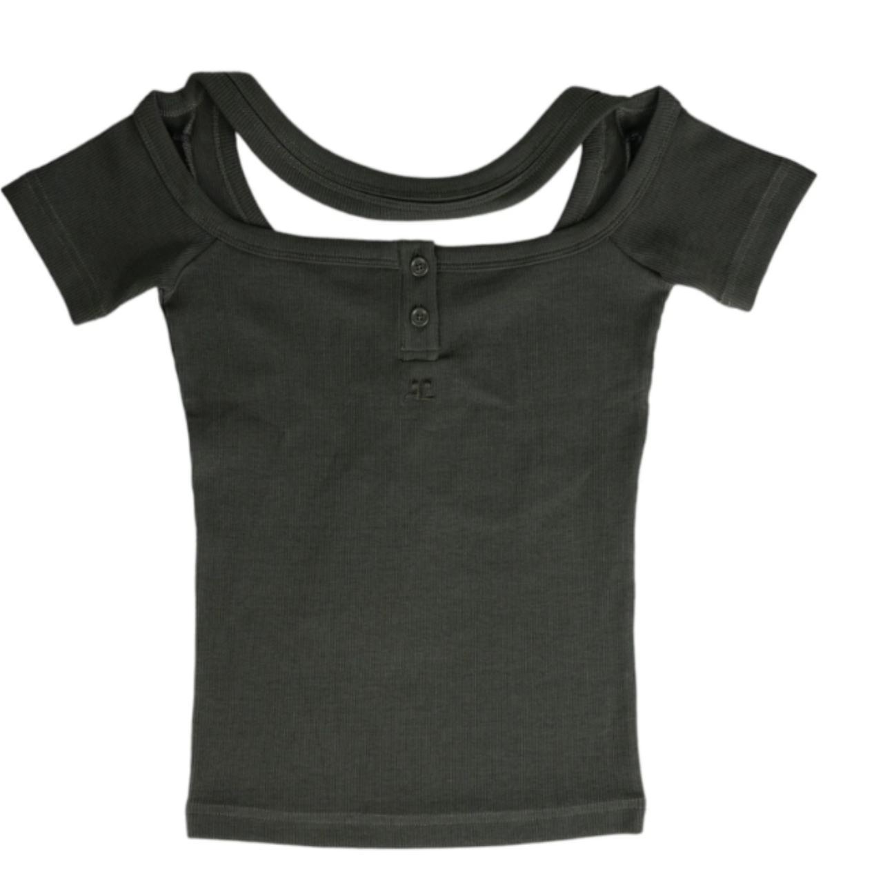 Courreges Hyperbole 90's Rib Top in Black | FWRD