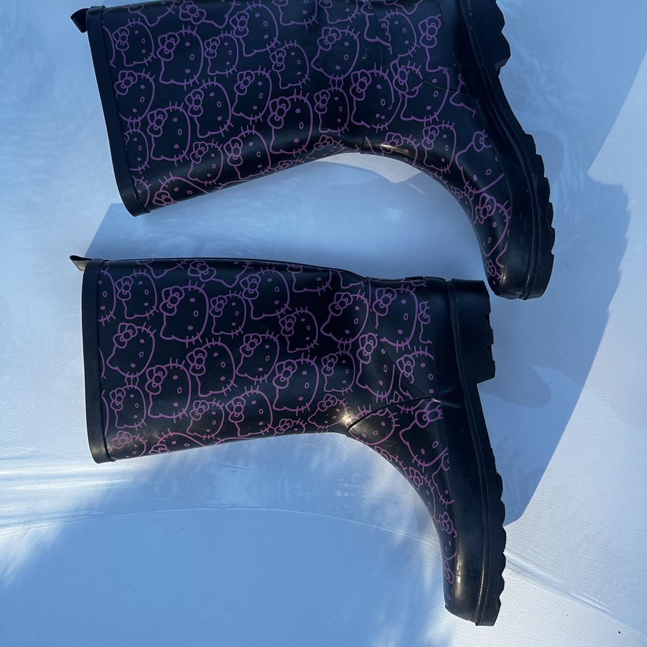 Iconic hello kitty rain boots. I love these but I... Depop