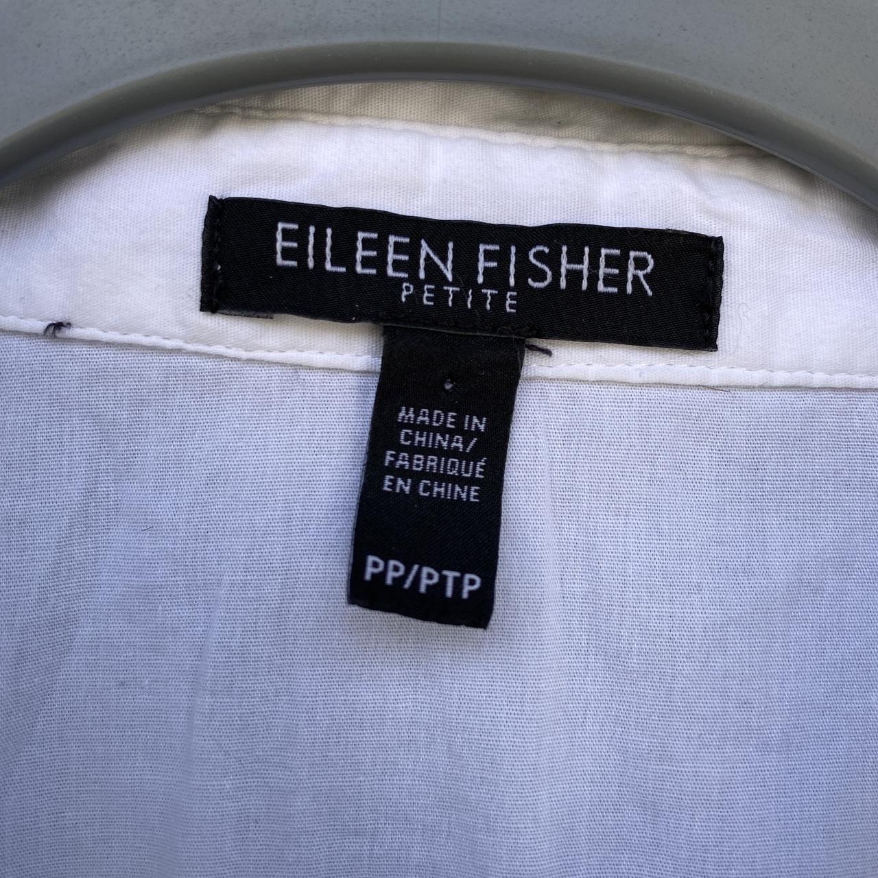 Eileen Fisher Women's White Blouse | Depop