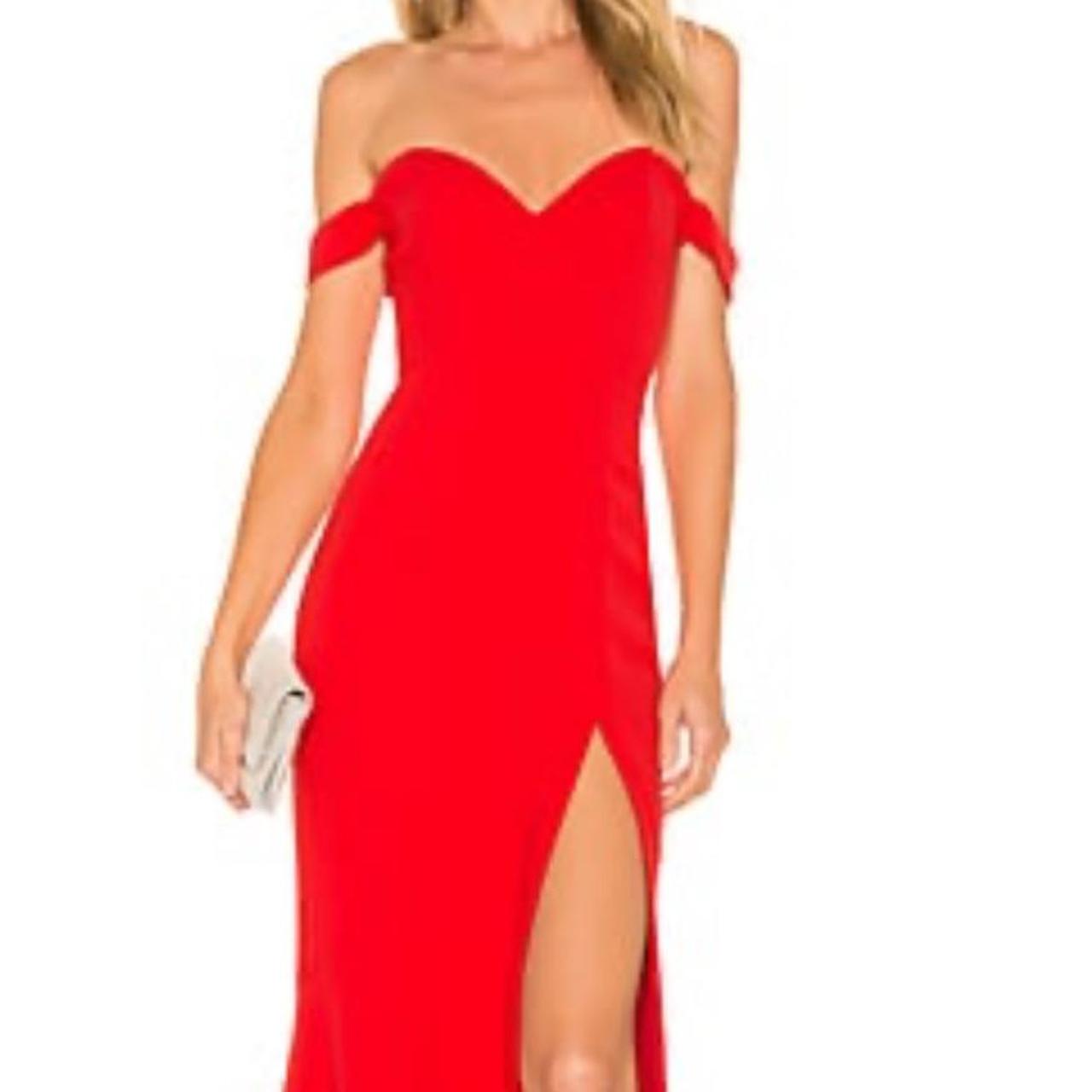 NBD Maracuya Gown in Red Size: Small - Depop