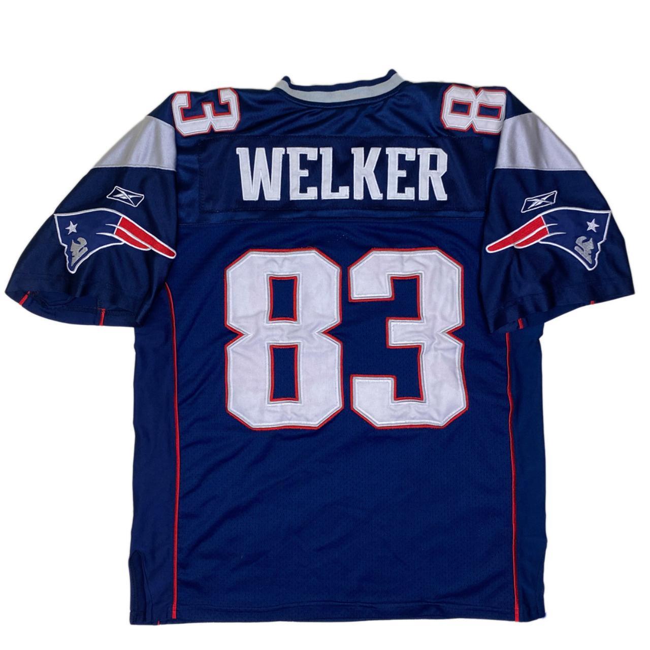 Reebok Wes Welker New England Patriots Road Jersey 2011 NFL Football Sewn S