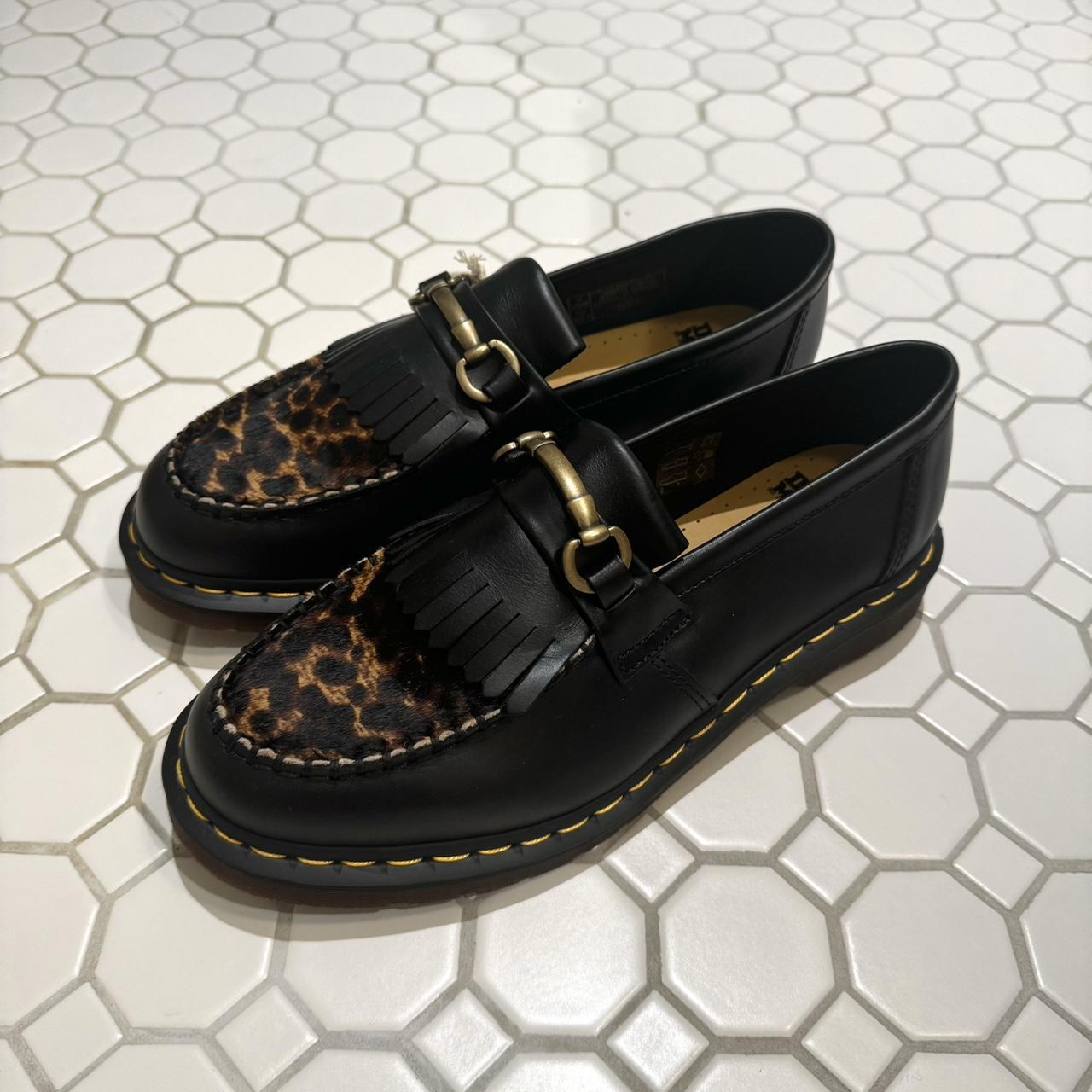 Doc Martens Adrian Loafers Leopard print brand Depop