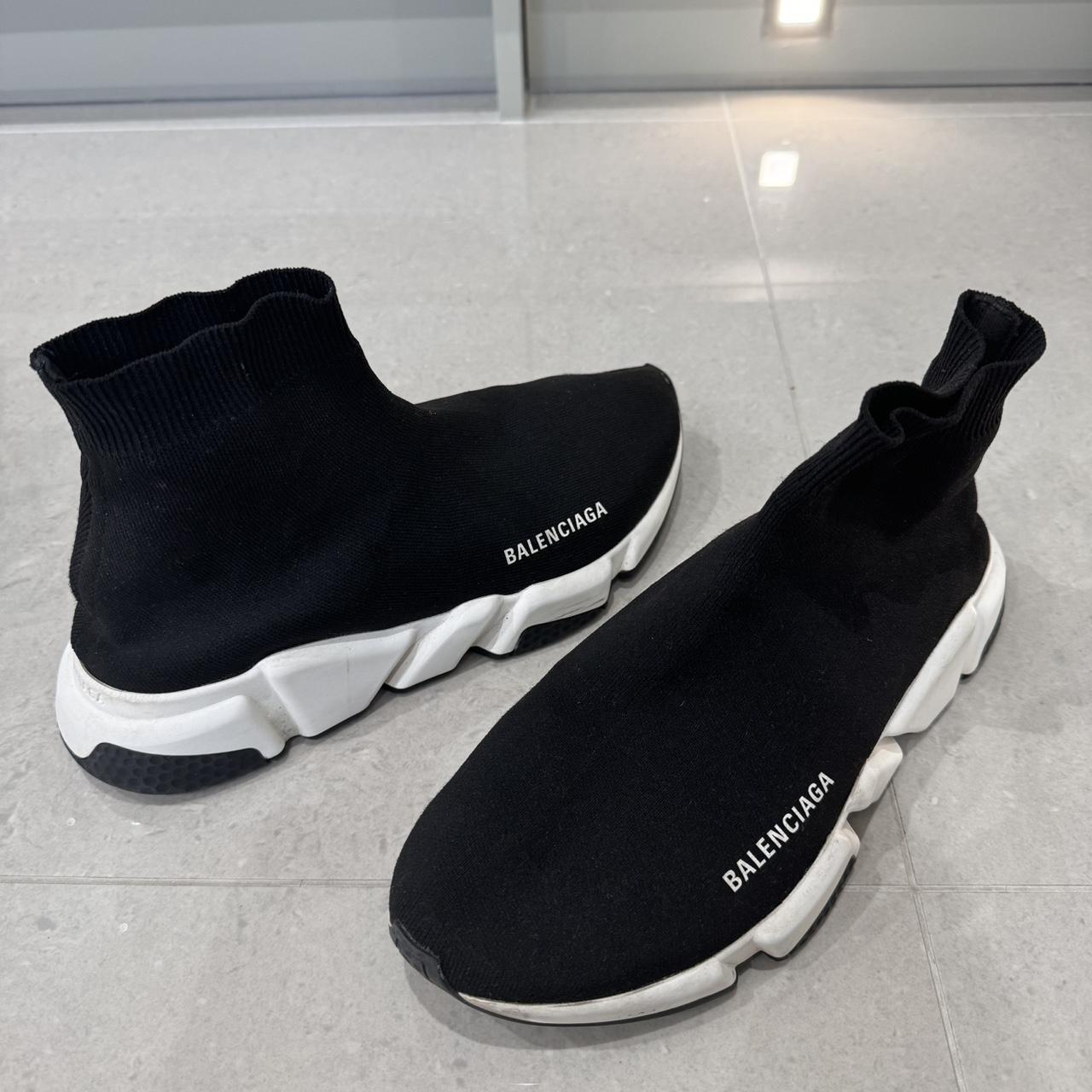 balenciaga speed trainer mens silver