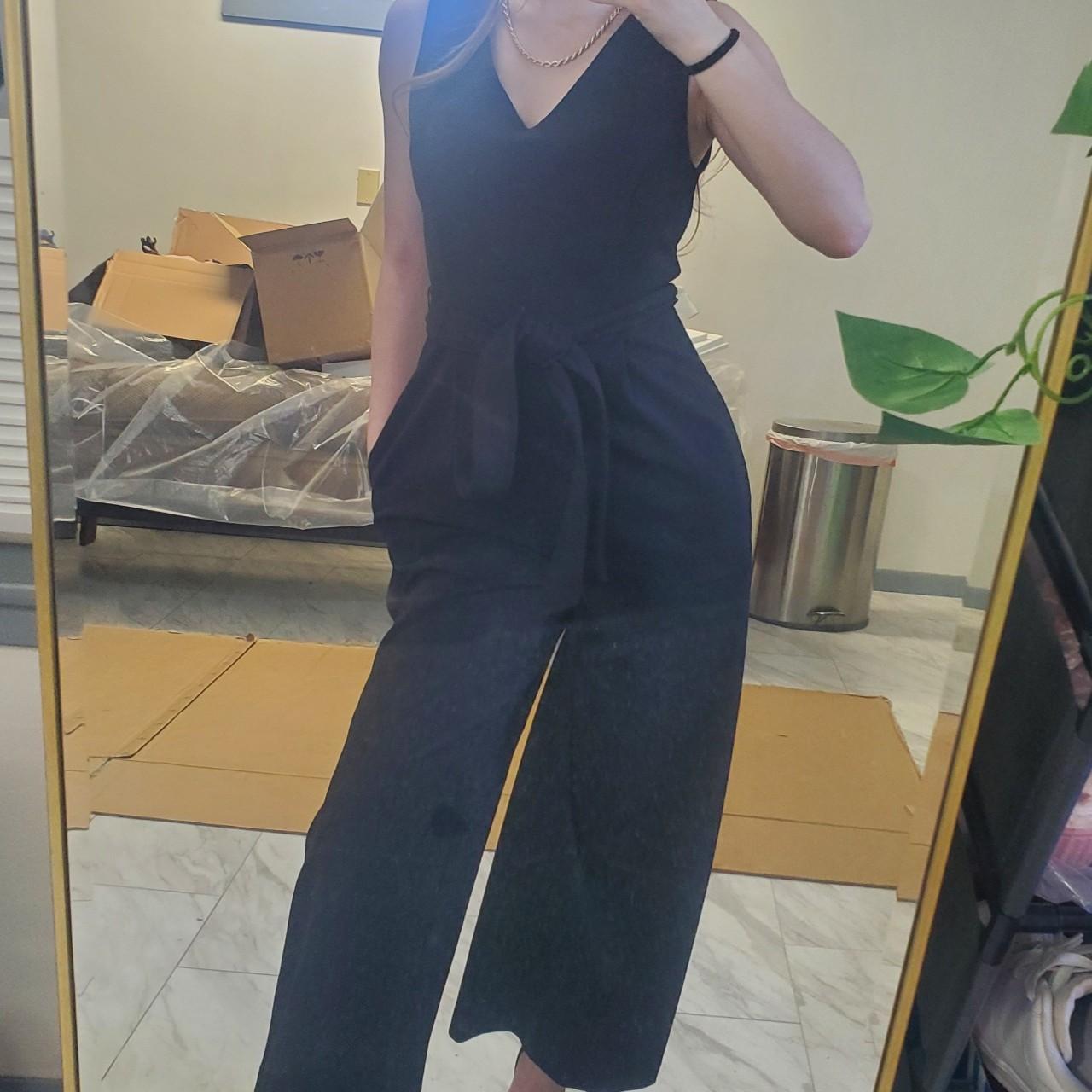 Calvin Klein Women's Black Jumpsuit Depop