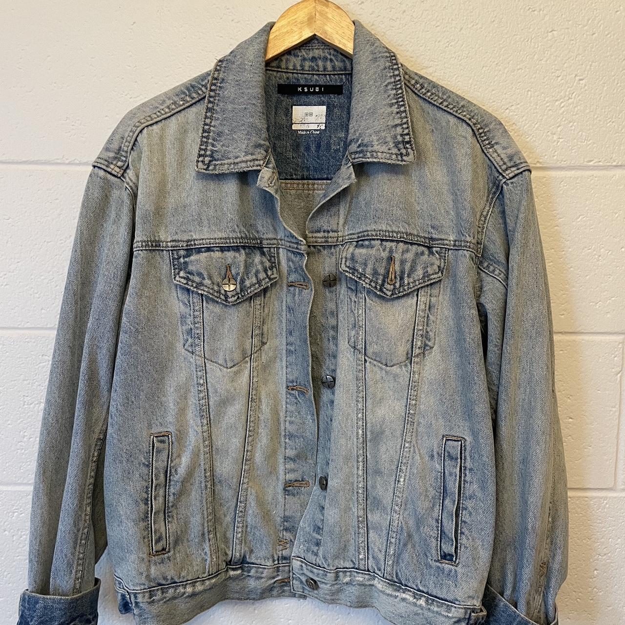 KSUBI denim jacket Oversized fit, still in amazing... Depop