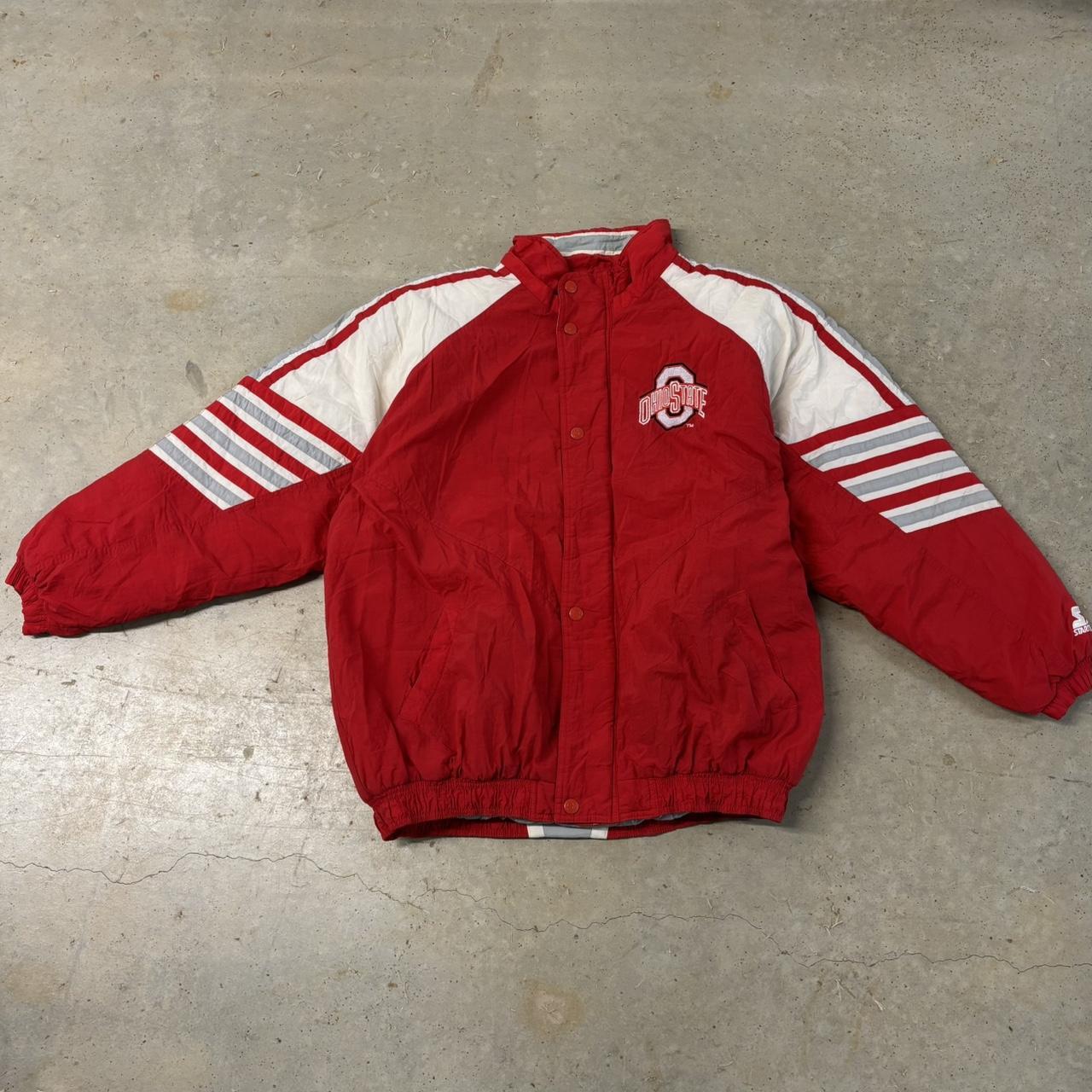 Starter Men's Puffer Jacket - Red - XXL – Vintage… - image 2