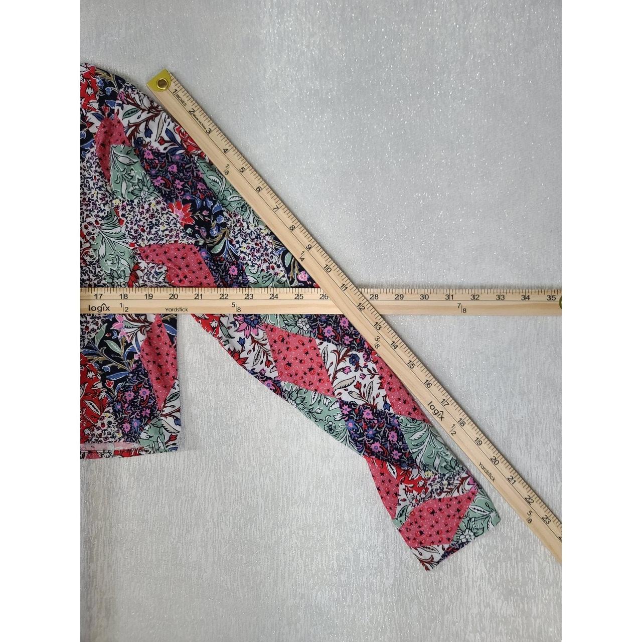 LOFT Women's Blouse - Multi - S – Loft patchwork … - image 5