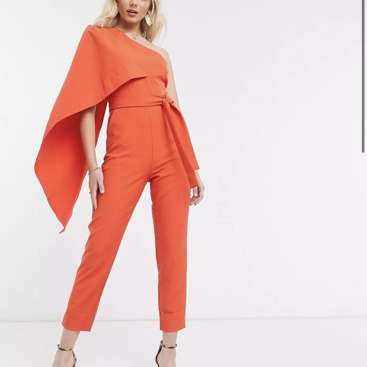 Lavish alice orange jumpsuit on sale