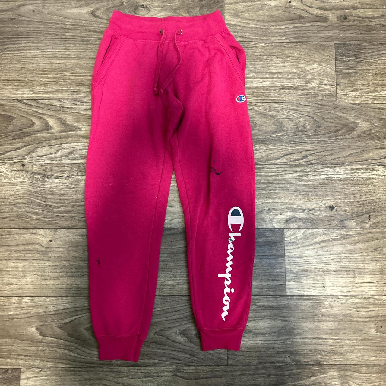 Hot pink champion sweat pants Used n some paint