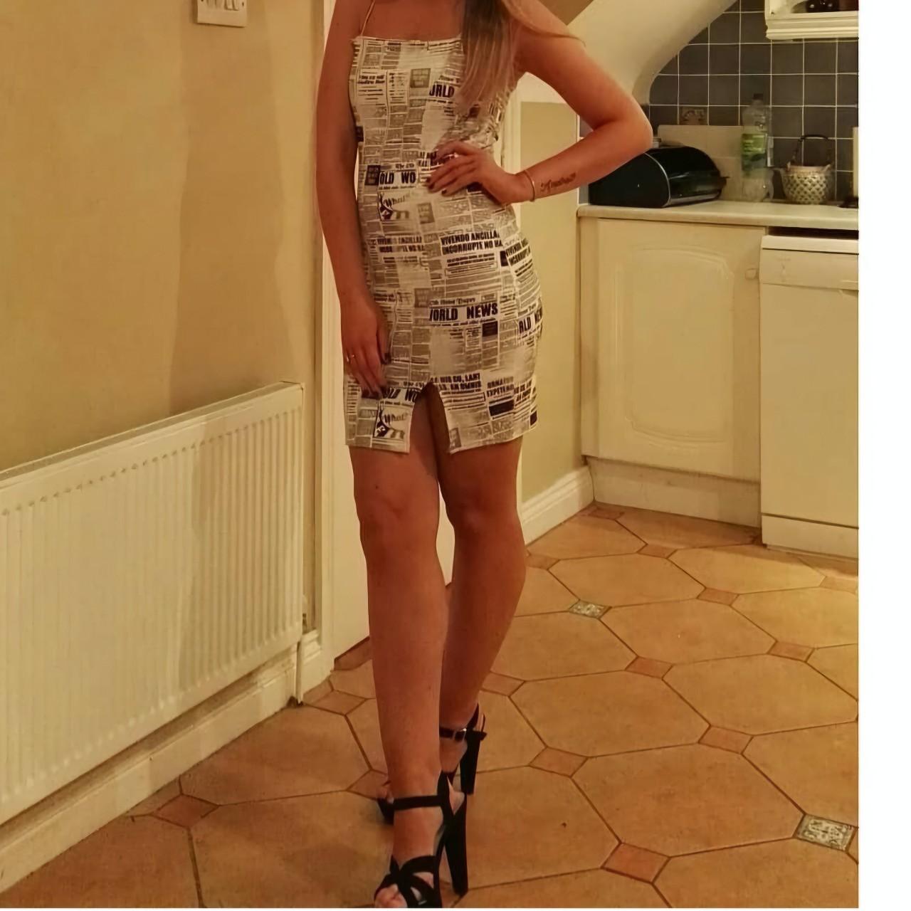 Newspaper dress from Missguided only worn once. Depop