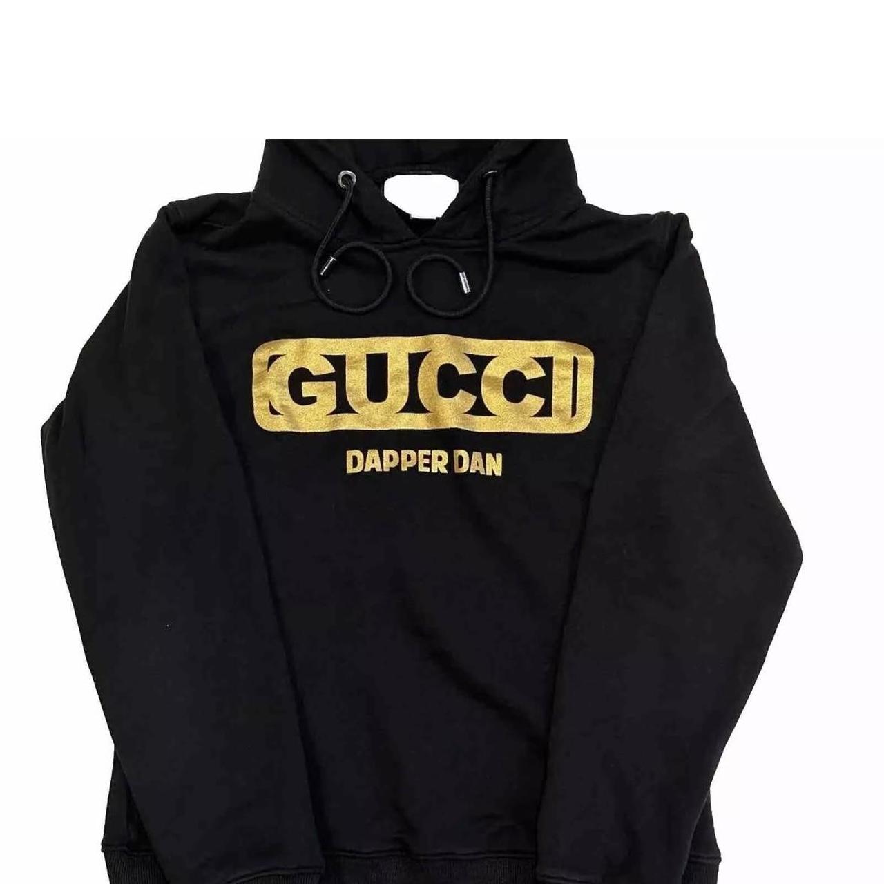 GUCCI DAPPER DAN sweatshirt black gold kids L