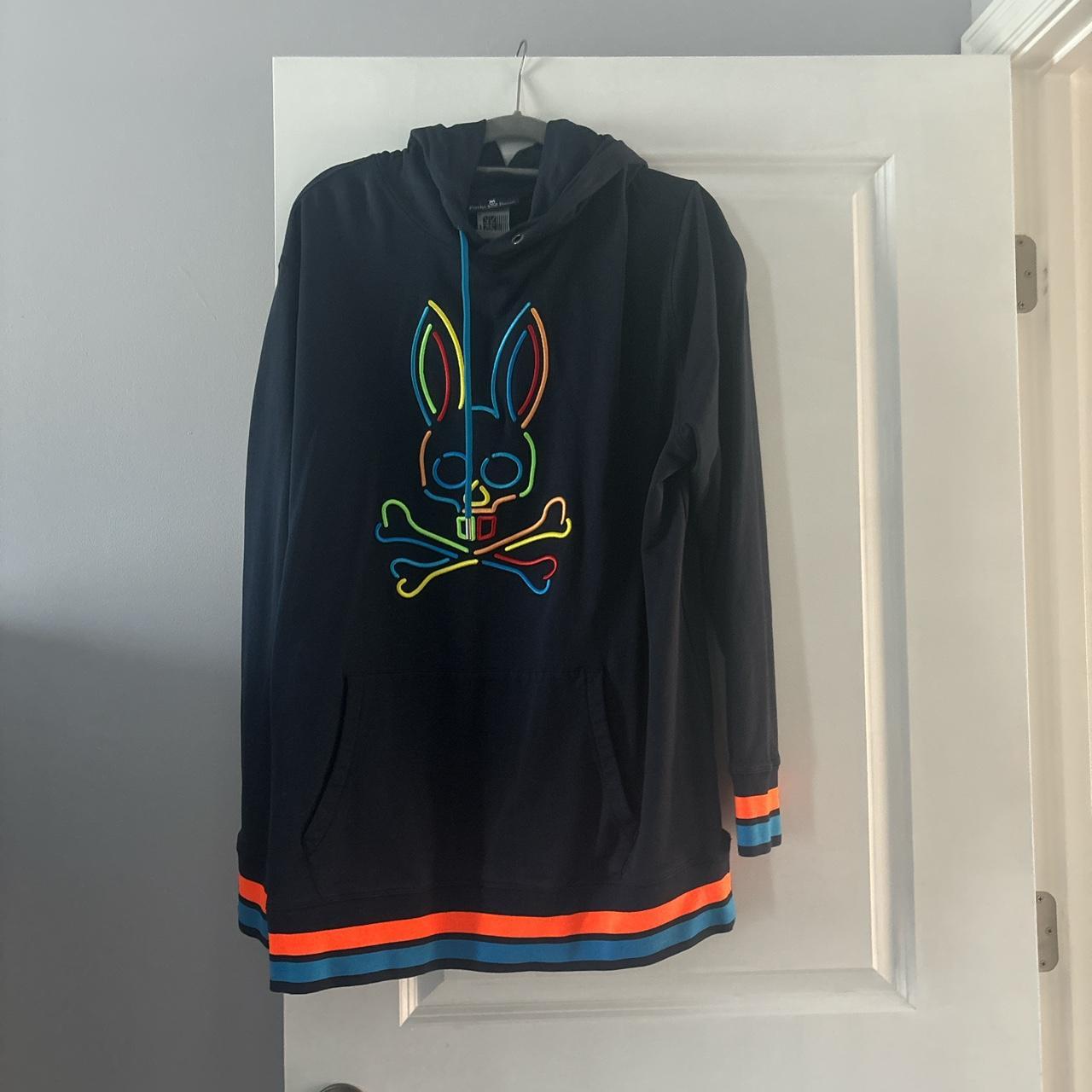 tall extra large psycho bunny hoodie/sweatshirt Depop