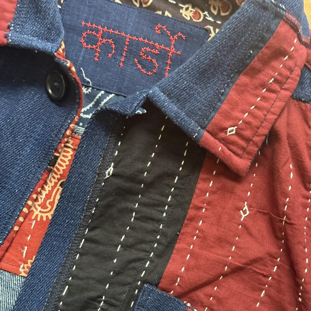 Men's Jacket - Multi/Blue - S – Unique patchwork … - image 3