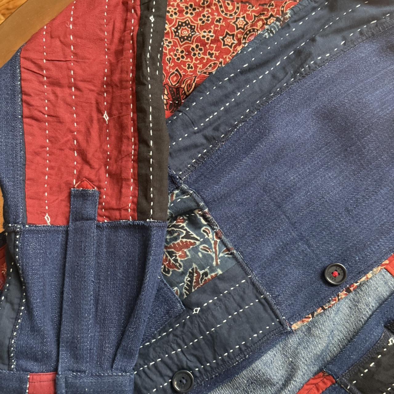 Men's Jacket - Multi/Blue - S – Unique patchwork … - image 4