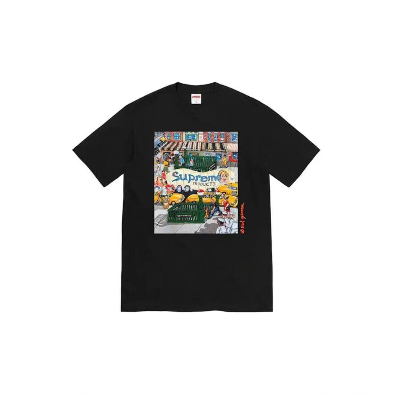 Supreme SS22 Week 19 Manhattan Tee Cartoon letters | Depop