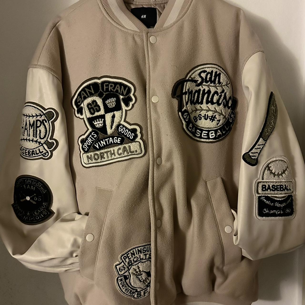 1990's San Francisco H&M varsity jacket - Size | Depop