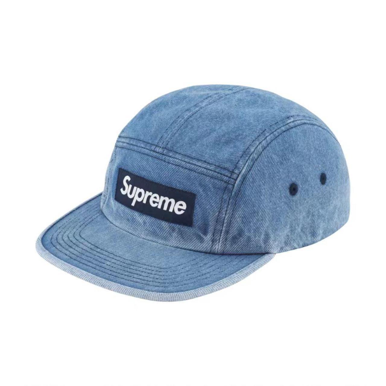 Supreme washed chino twill hot camp cap in teal green