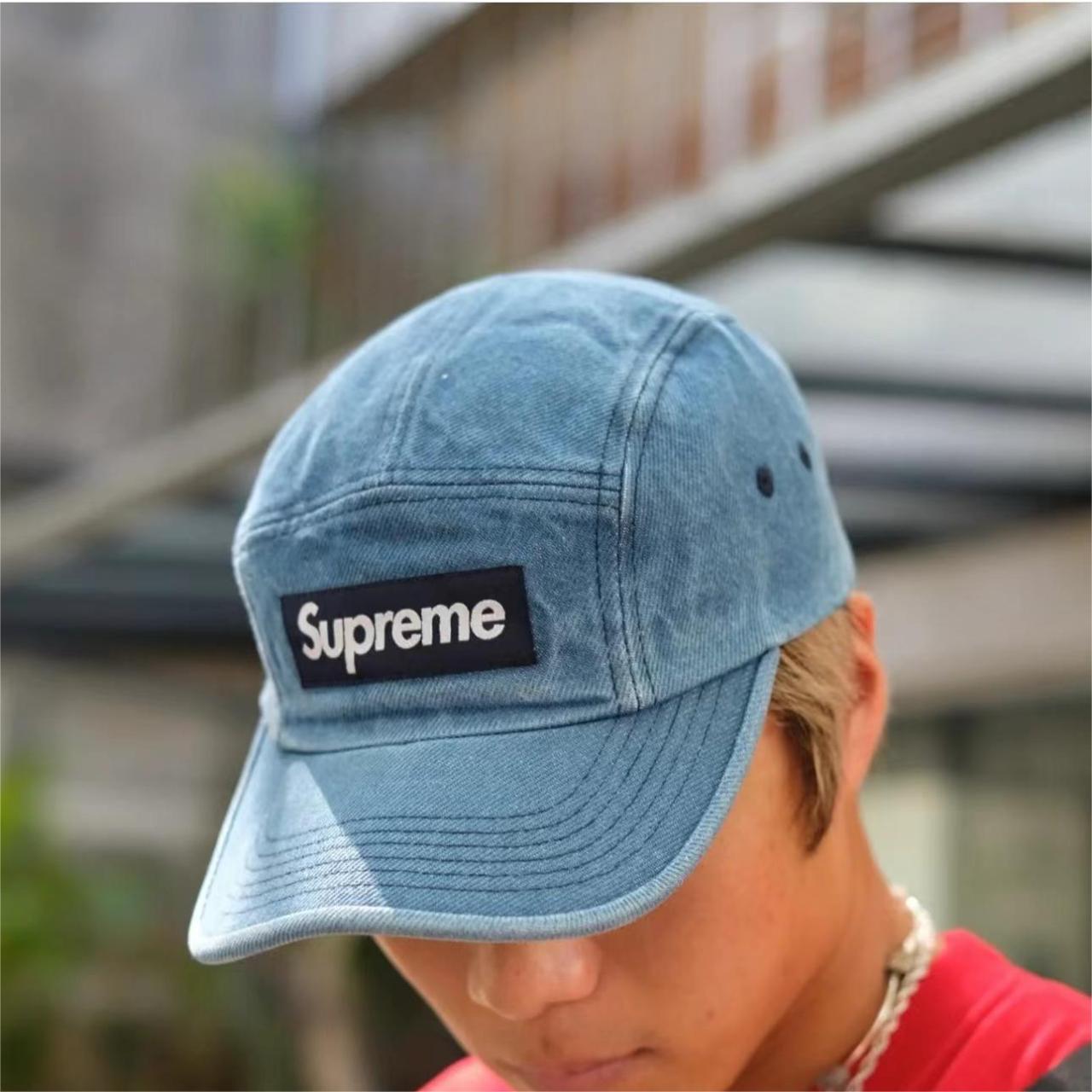 Supreme FW23 WEEK 1 WASHED CHINO TWILL CAMP CAP | Depop
