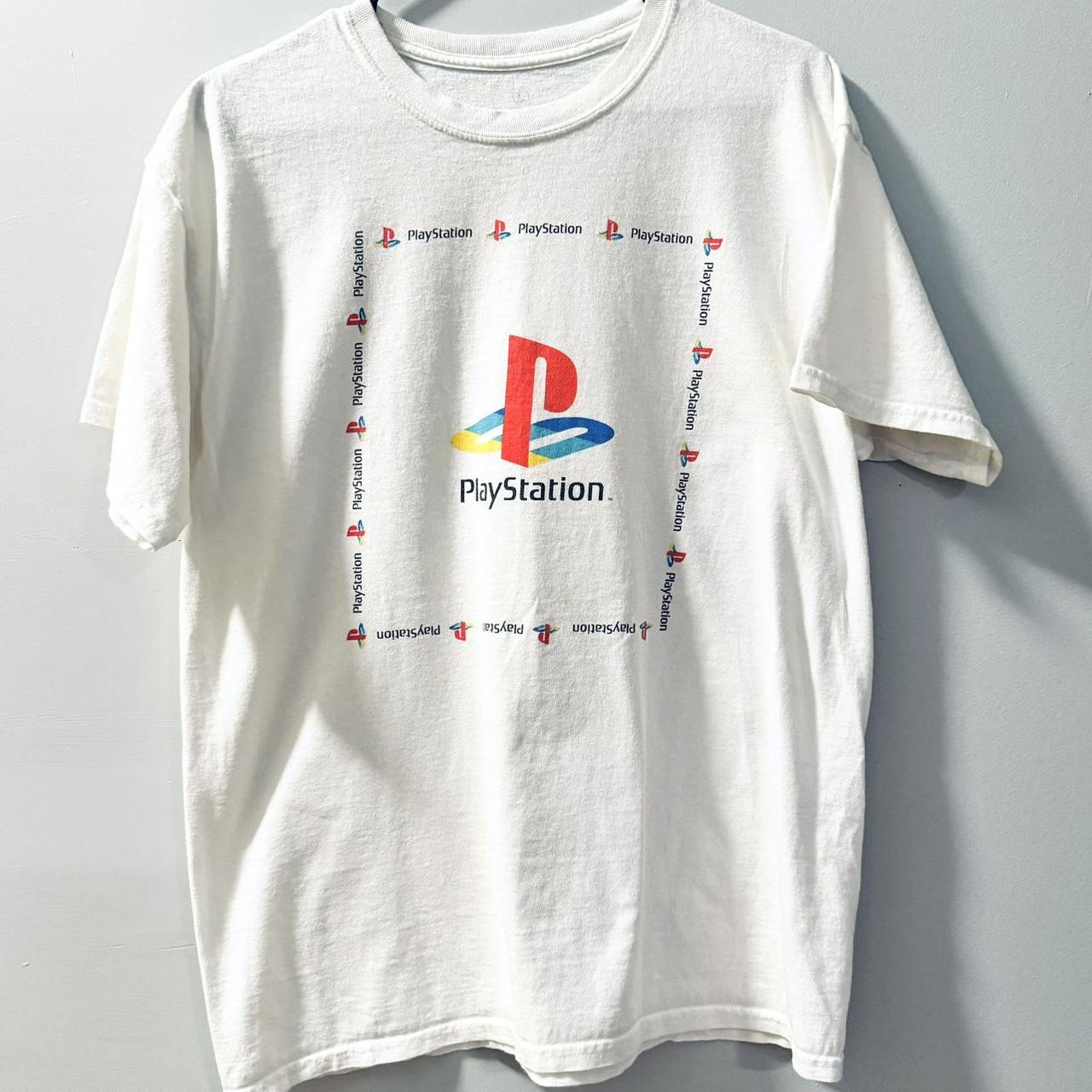 PlayStation graphic t shirt in white. Size is Large. Depop