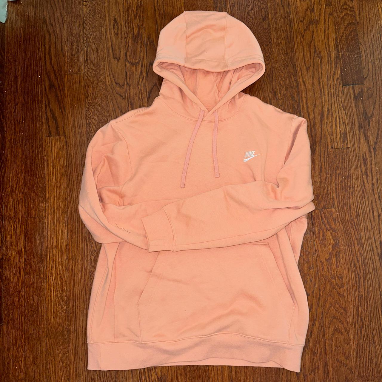 Salmon pink Nike hoodie size men s large