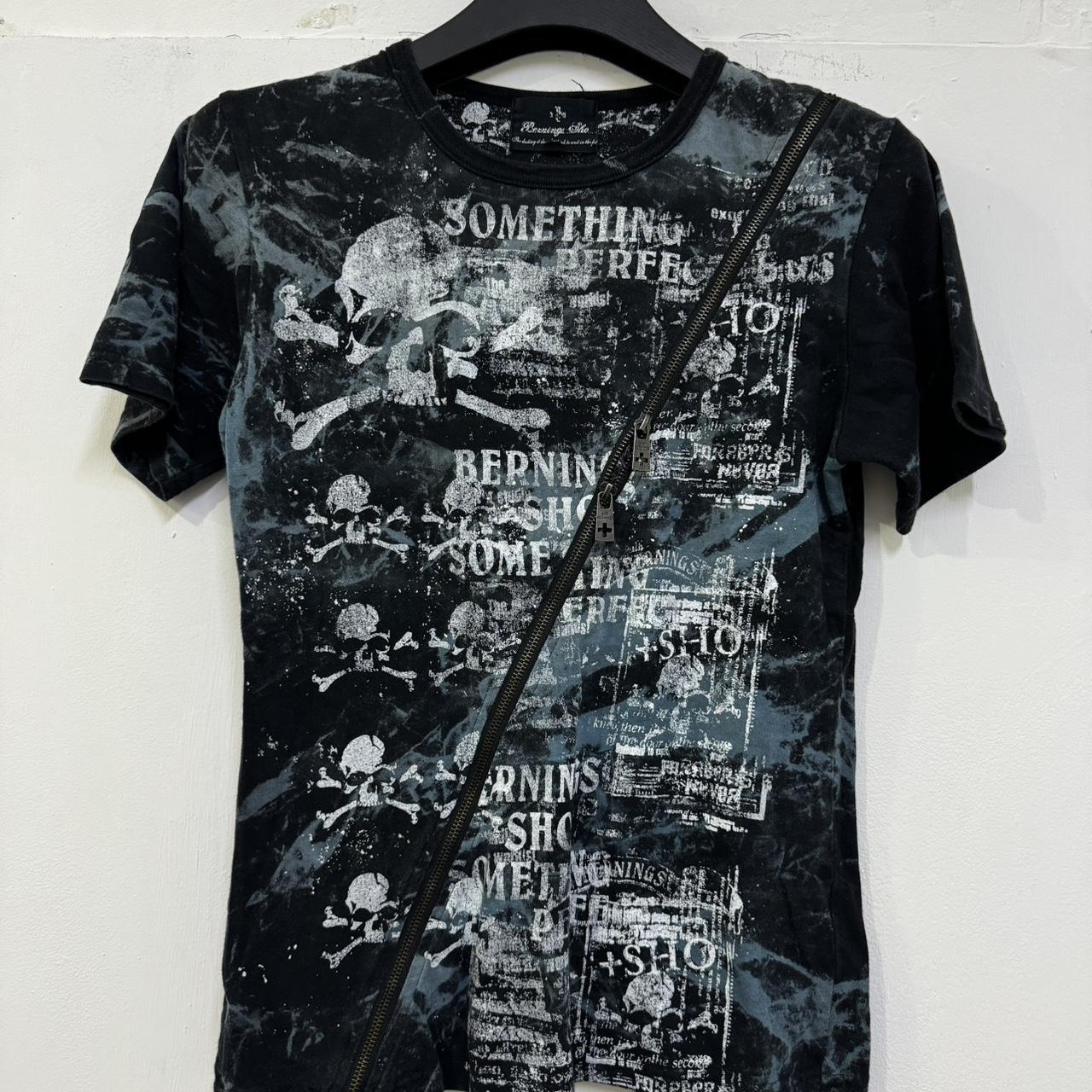 PUNK DESIGN BERNING SHO SKULL CROSS CUT ZIPPER SKULL | Depop