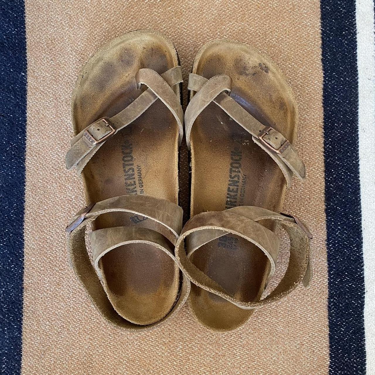 Birkenstock Yara Sandals 38 EU 7 US Gently used Depop