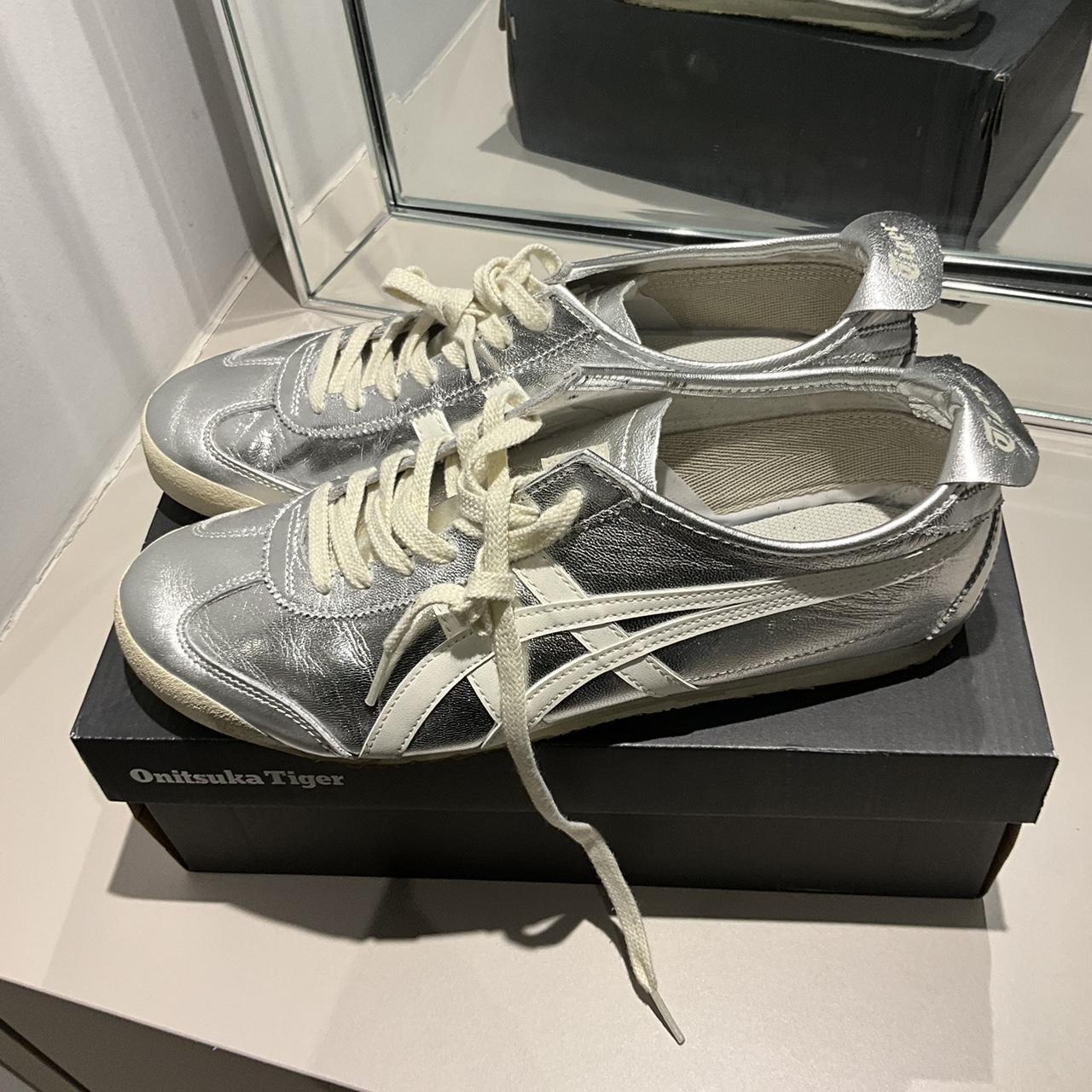 Onitsuka Tiger Mexico 66 silver trainers Brand new. Depop