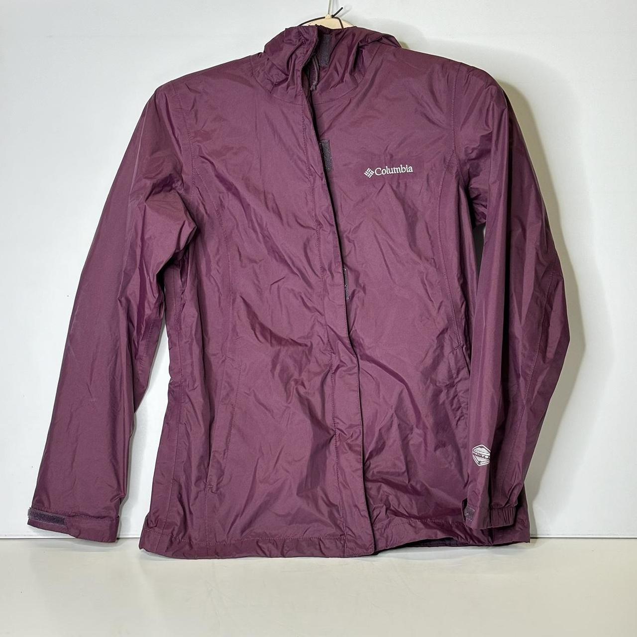 Columbia Omni-Tech レインウェア 紫/ピンク レディースМ Columbia Omni Heat Omni Tech Purple Waterproof Womens Small