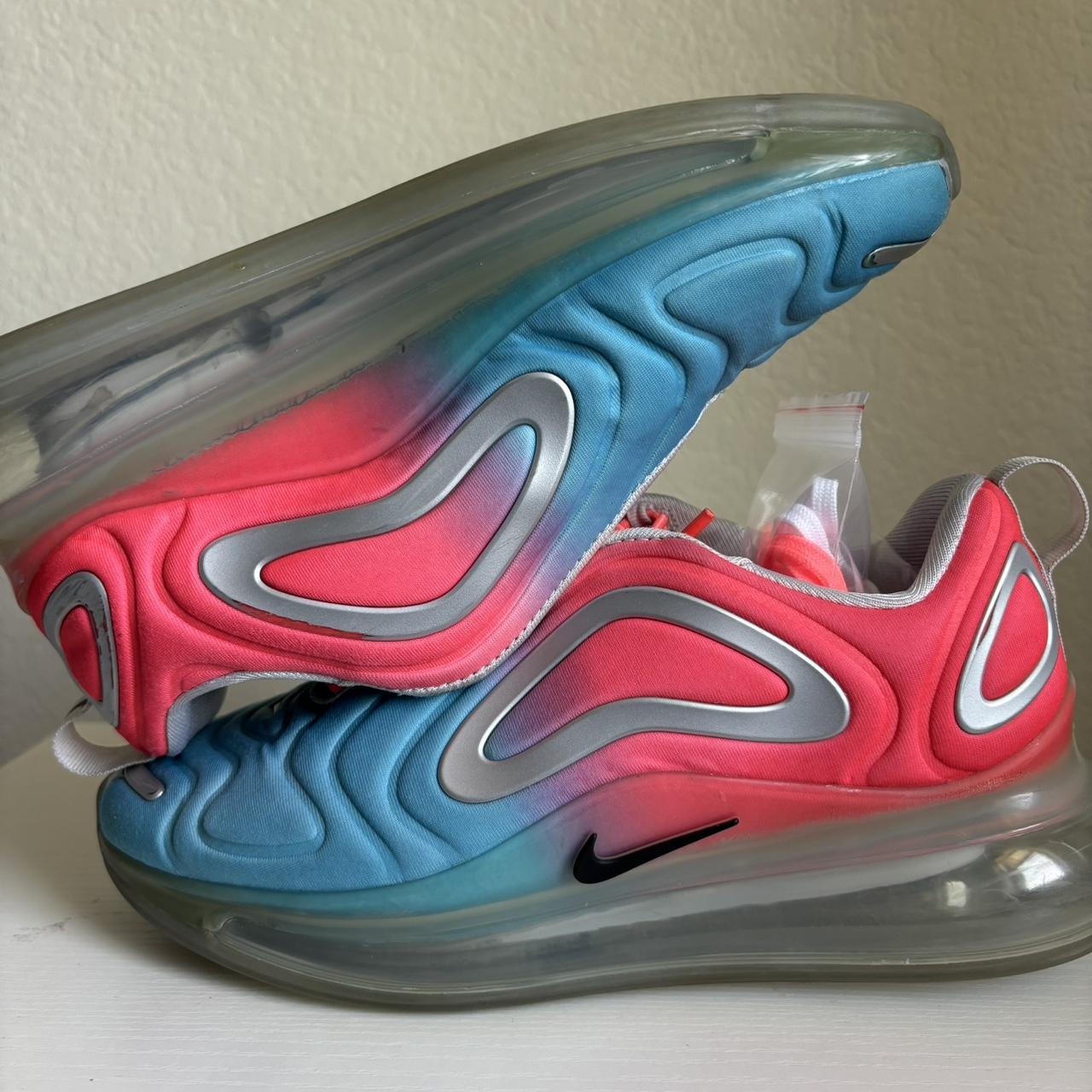 Nike Air Max 720 pink and blue trainers Rarely worn. Depop