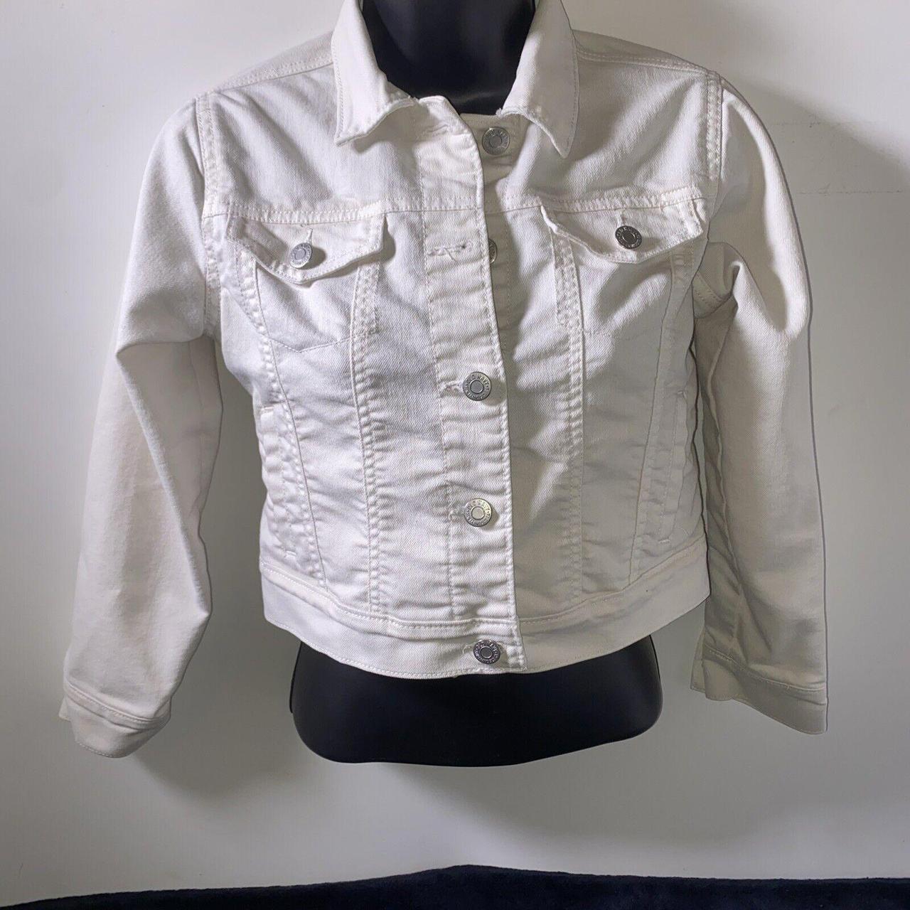 Juniors white jean jacket best sale